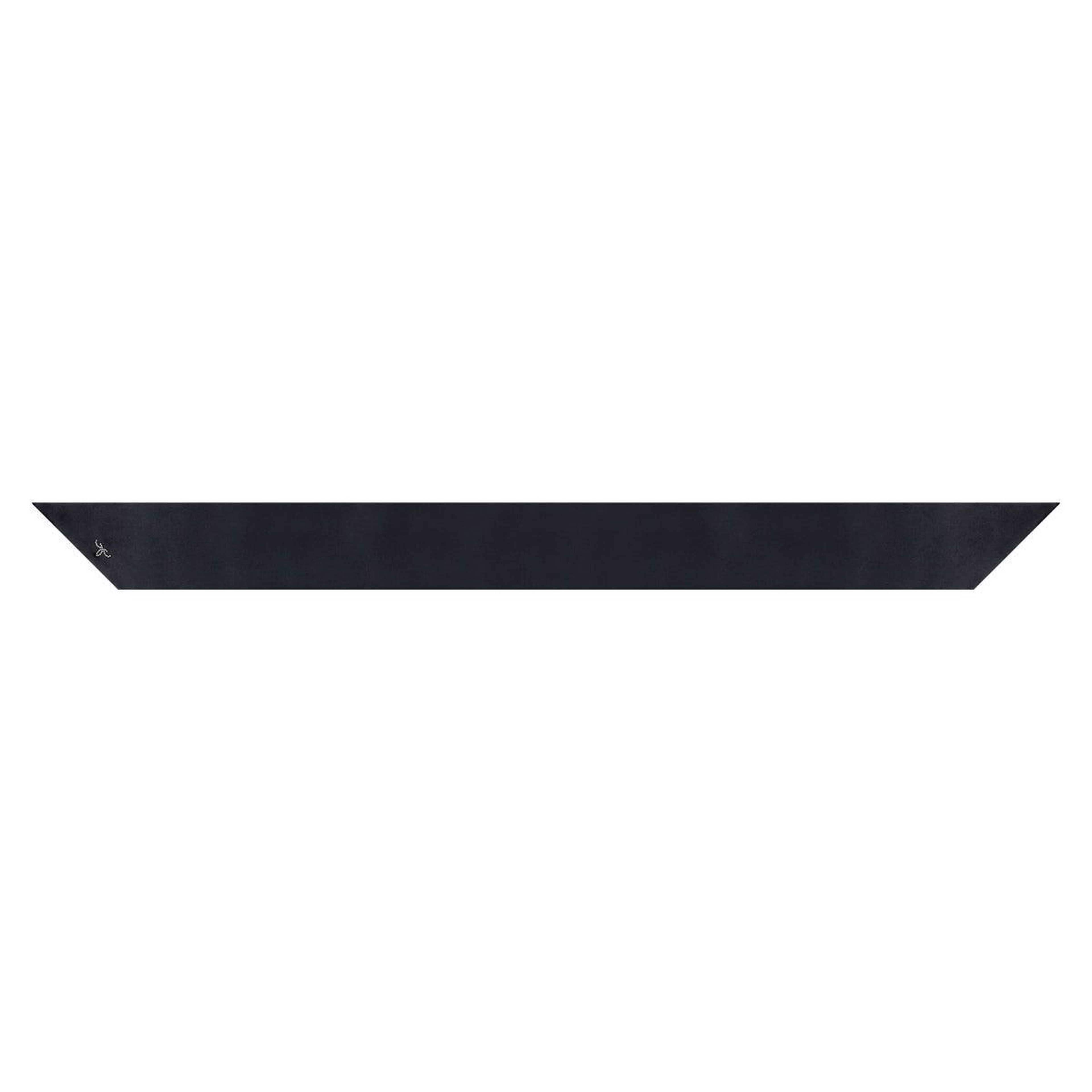 Siyah Anabel Saf İpek İnce Fular 13x158