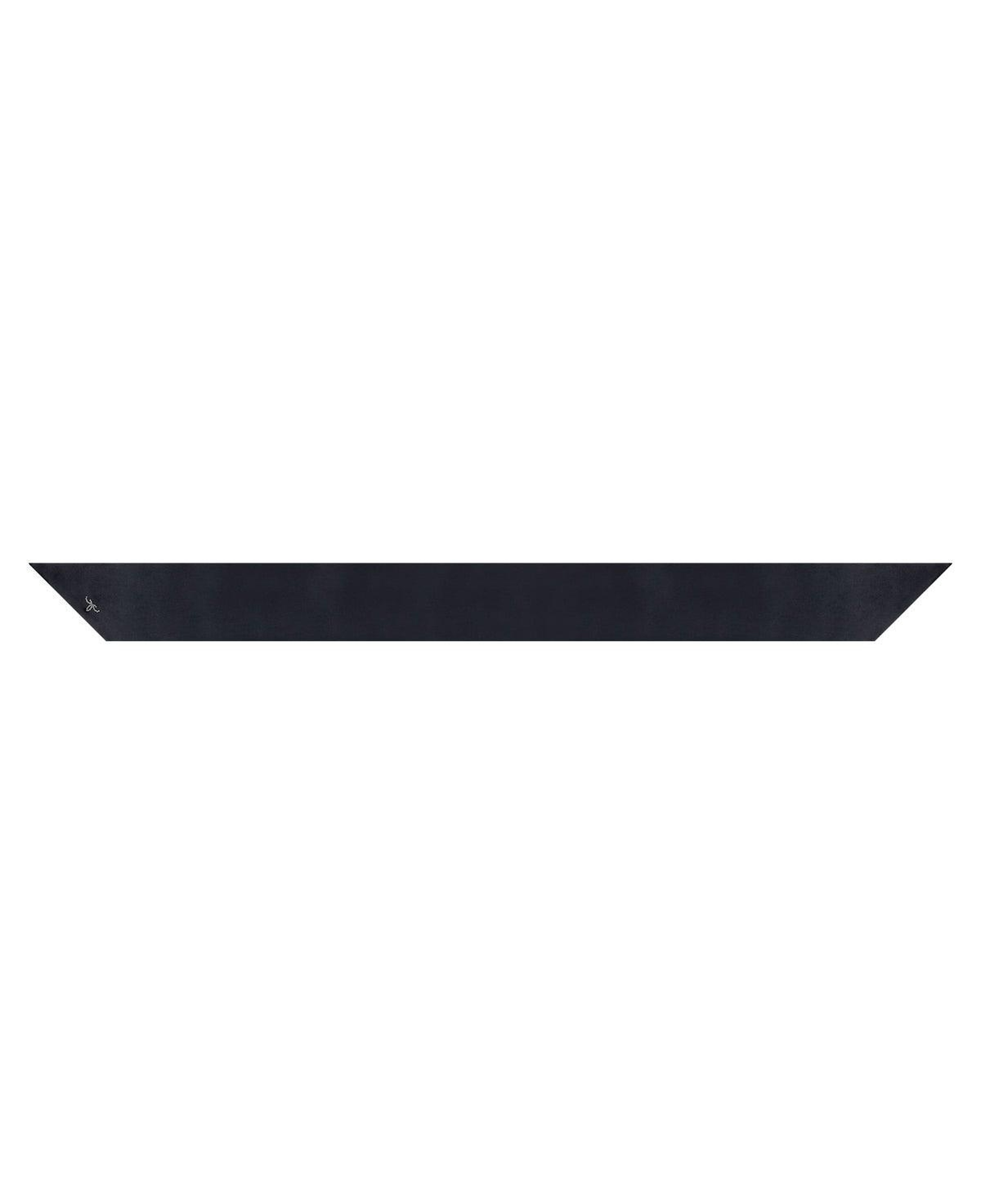 Siyah Anabel Saf İpek İnce Fular 13x158