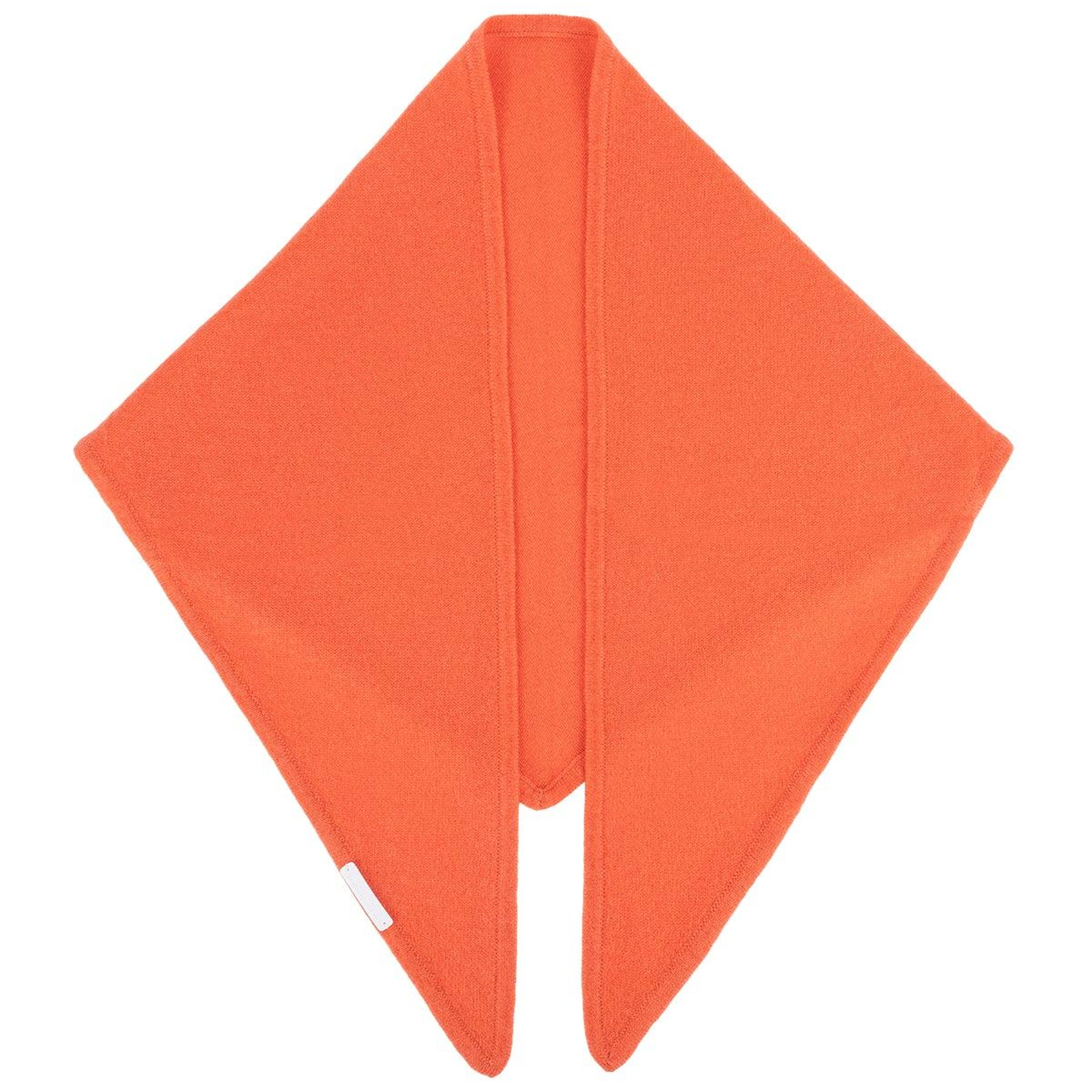 Turuncu Rose Saf Kaşmir Fular Bandana