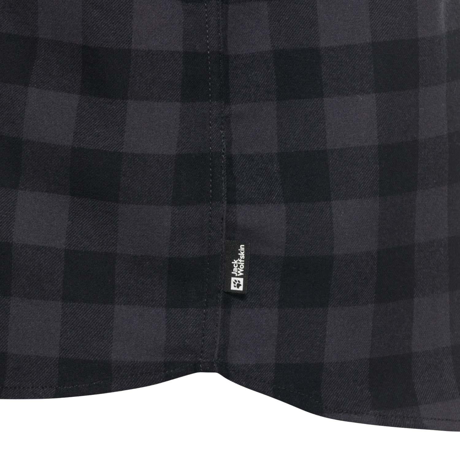 Jack Wolfskin Lite Flannel Erkek Gri Gömlek