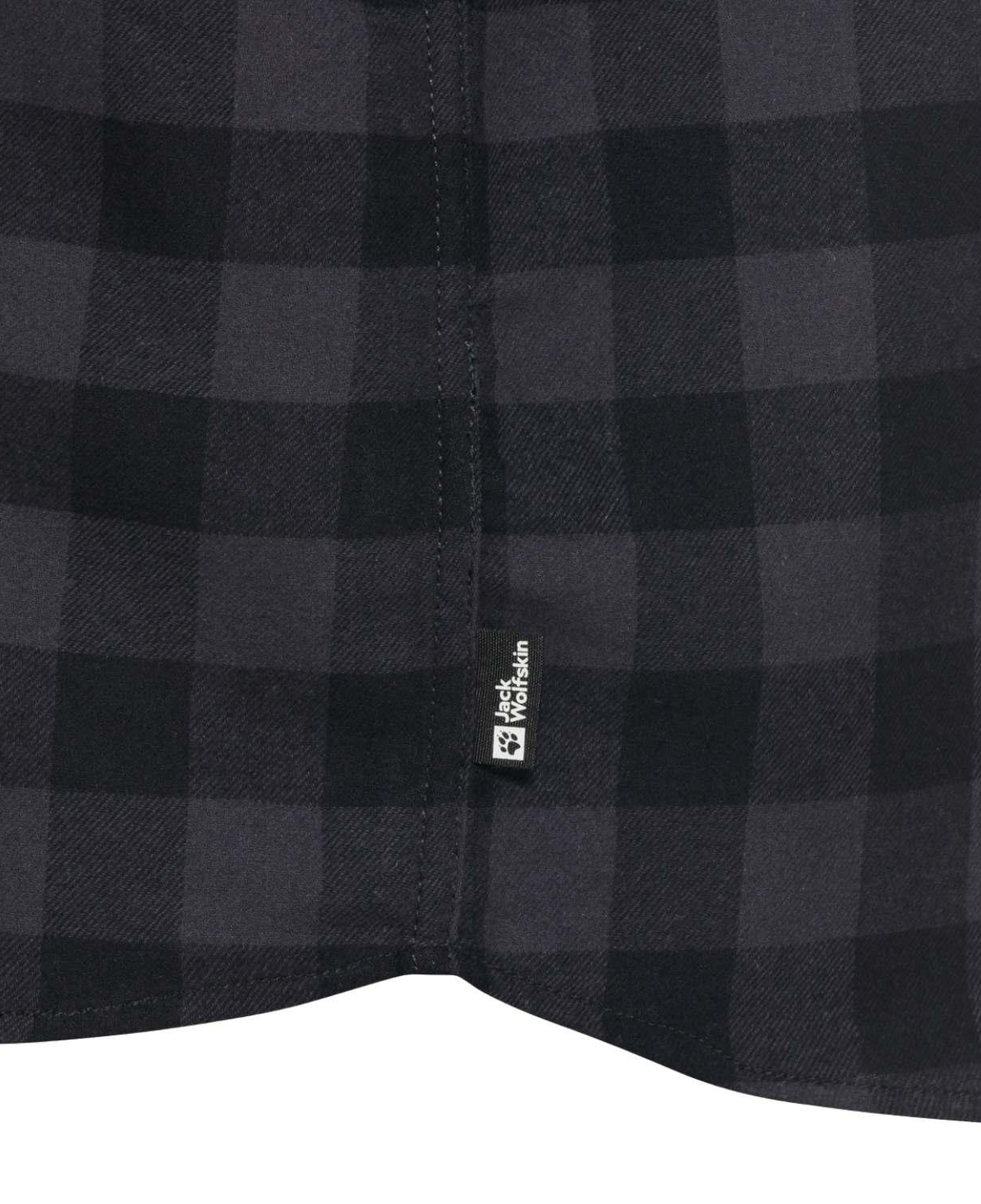 Jack Wolfskin Lite Flannel Erkek Gri Gömlek