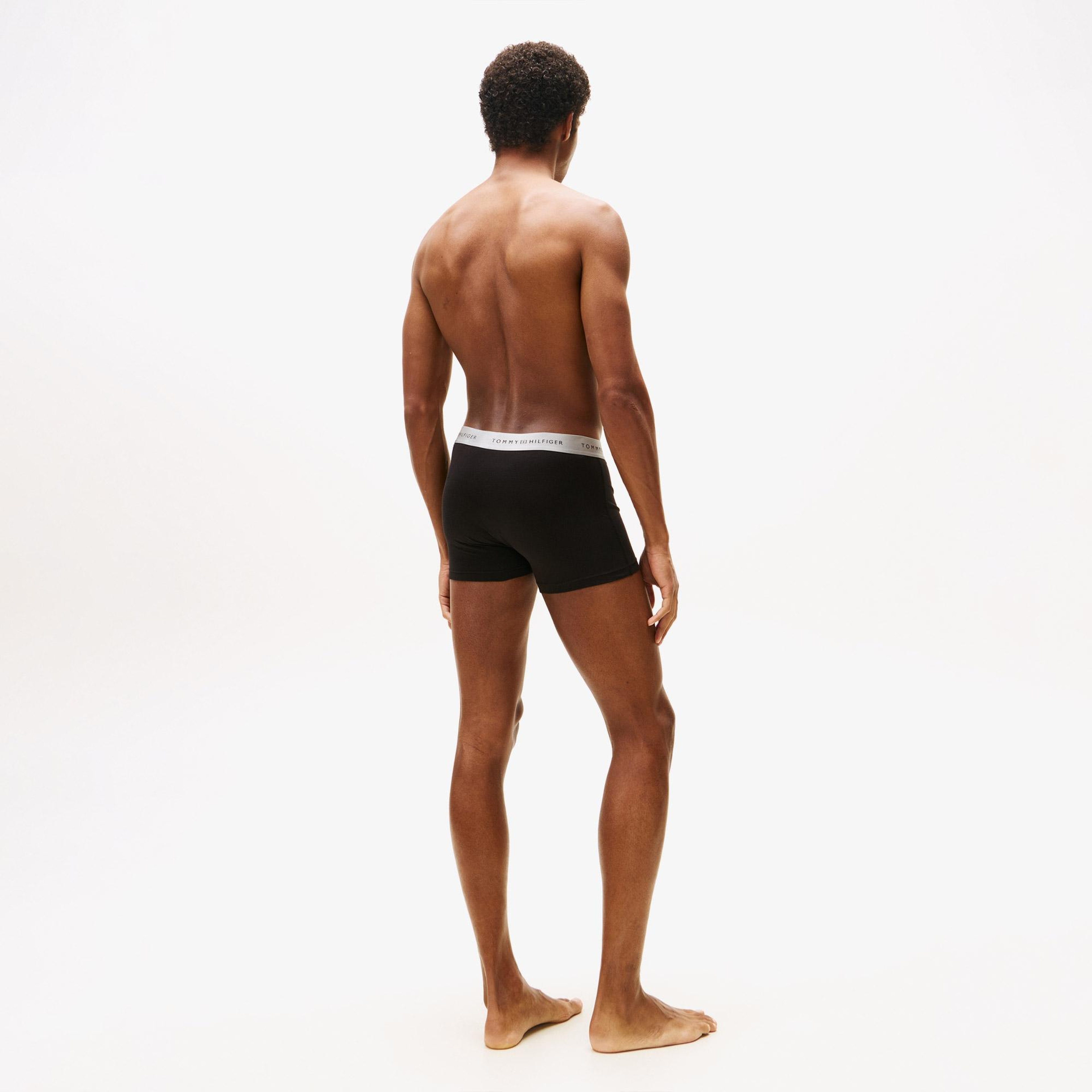 Tommy Hilfiger 3'Lü Trunk Metallic Erkek Siyah Boxer
