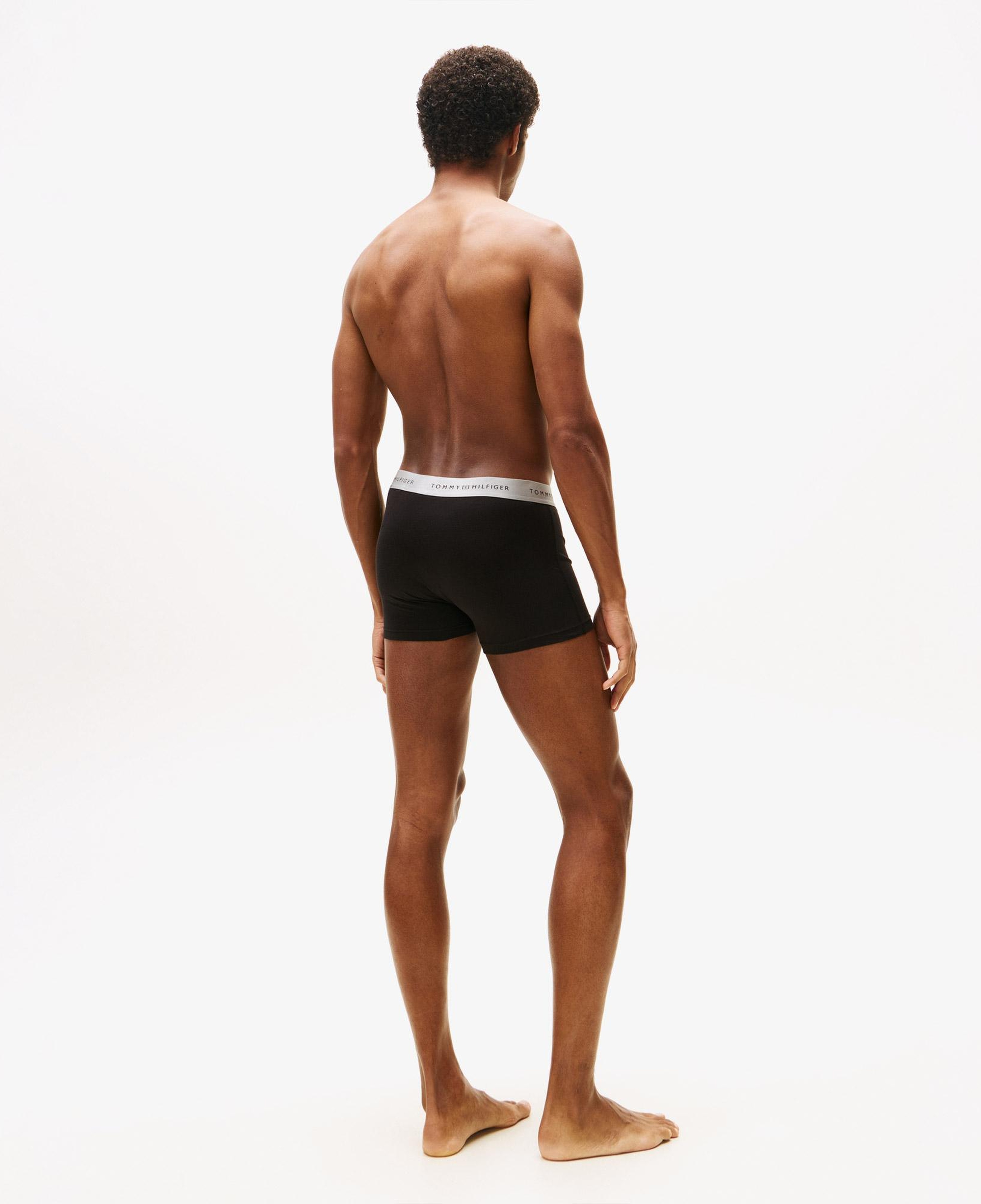 Tommy Hilfiger 3'Lü Trunk Metallic Erkek Siyah Boxer