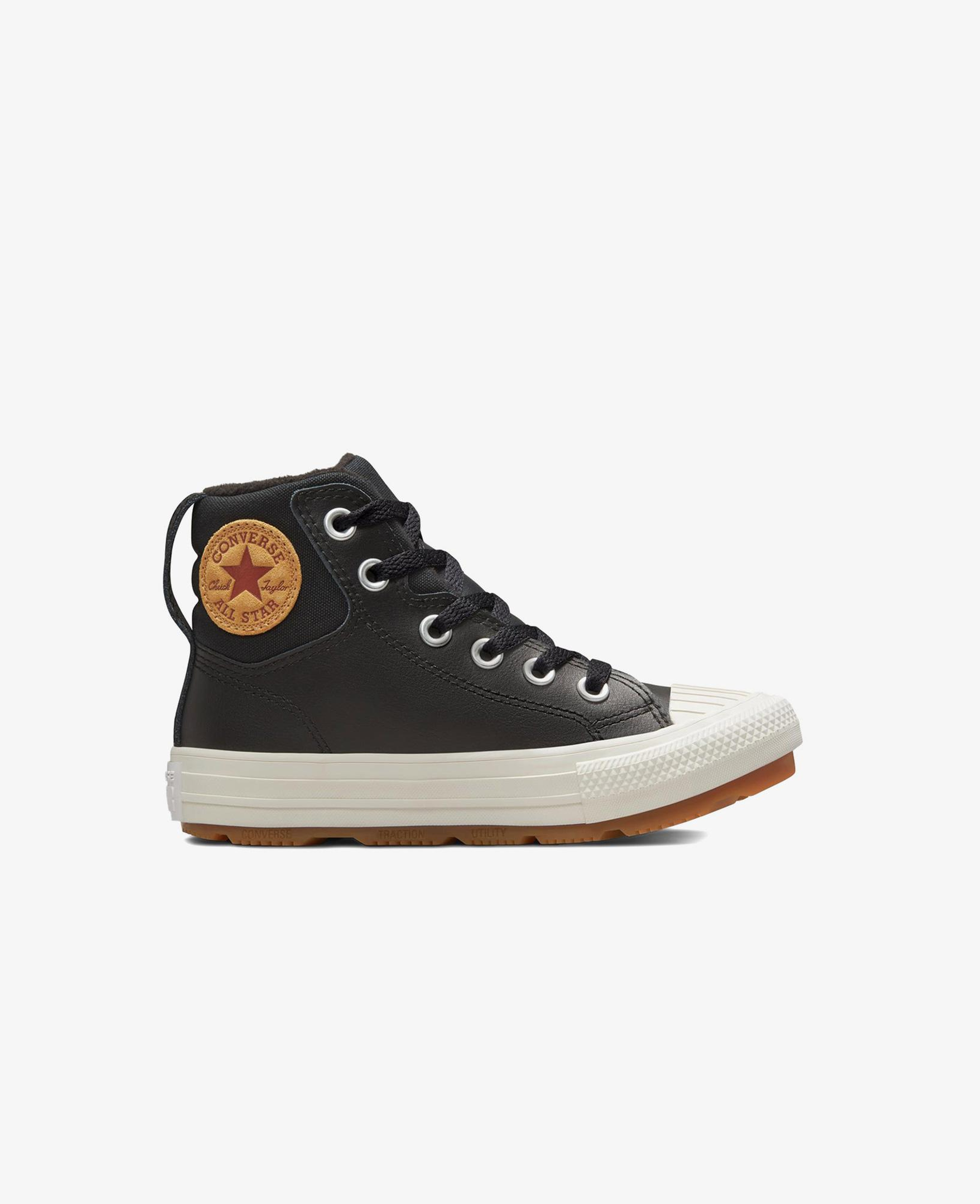 Converse Chuck Taylor All Star Berkshire Çocuk Siyah Deri Bot