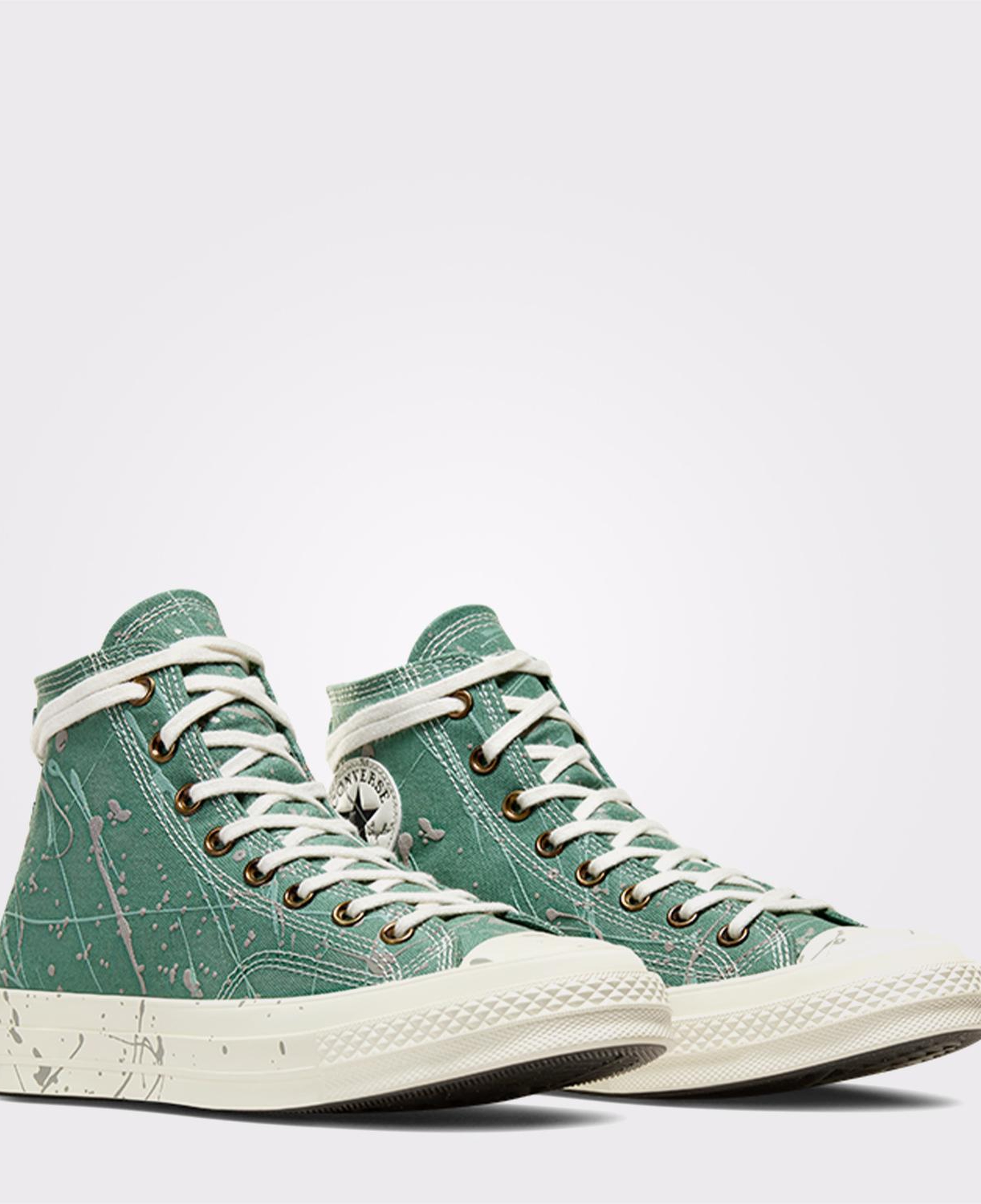 Converse Chuck 70 Paint Splatter Kadın Yeşil Sneaker