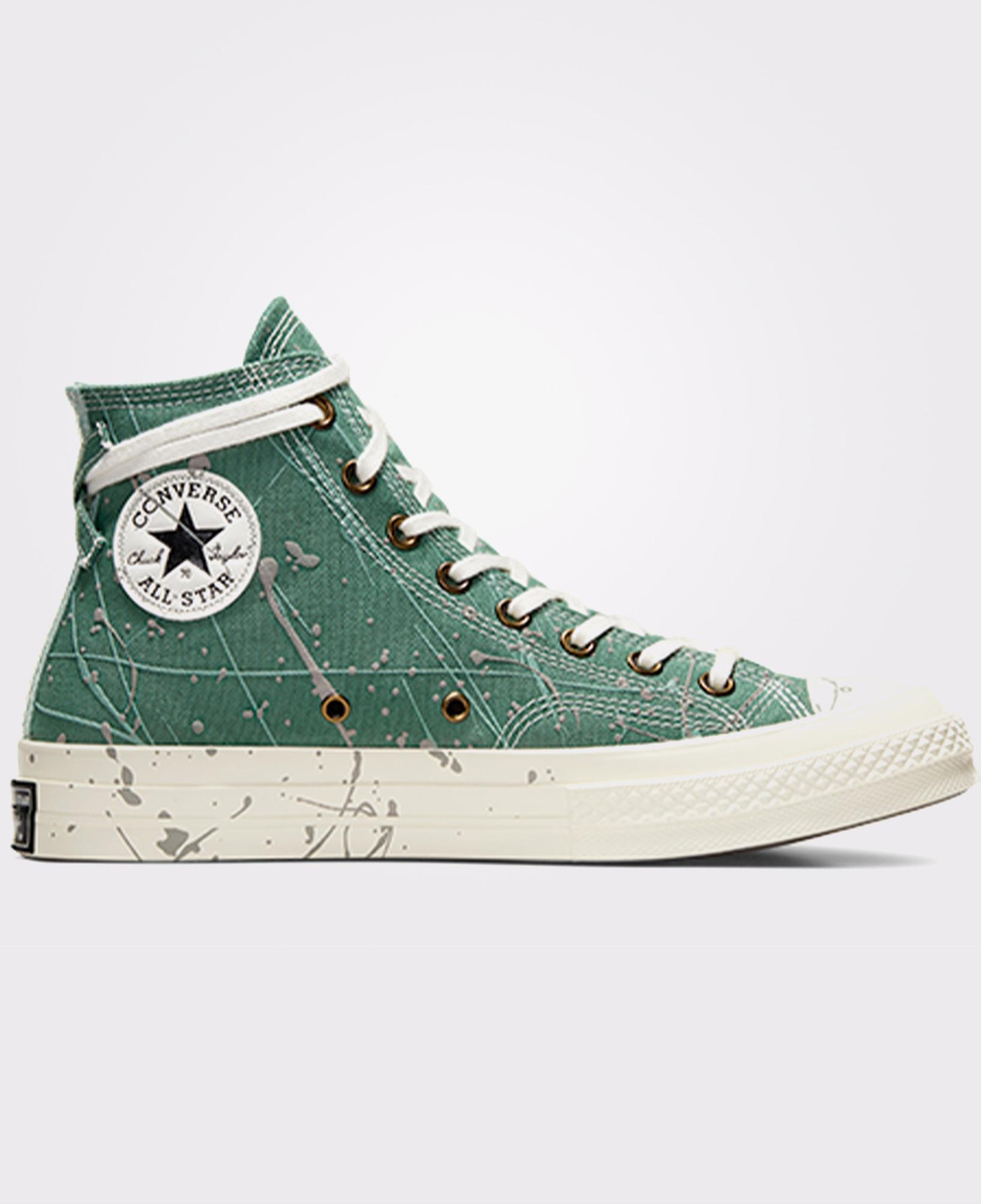 Converse Chuck 70 Paint Splatter Kadın Yeşil Sneaker