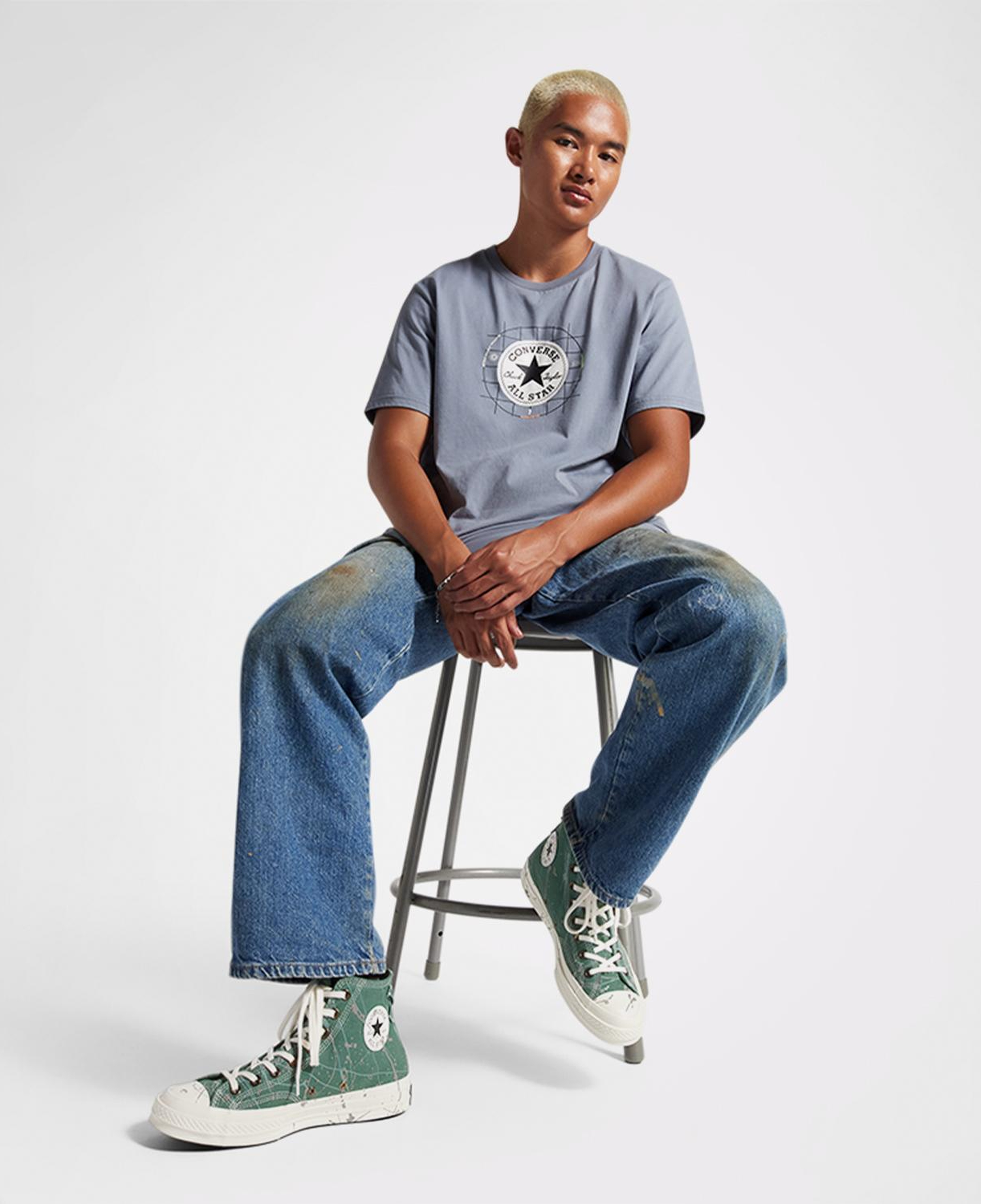 Converse Chuck 70 Paint Splatter Kadın Yeşil Sneaker