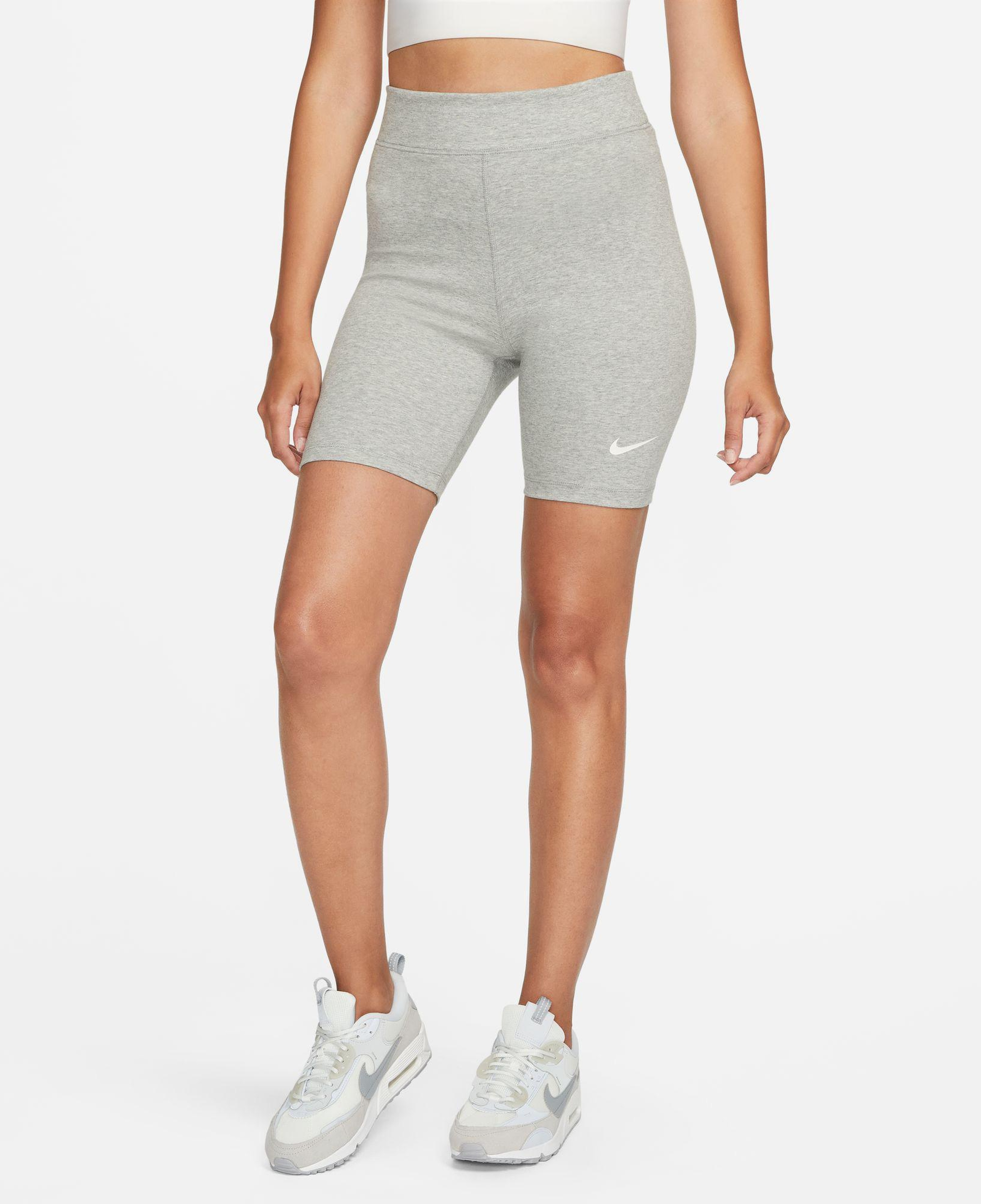 Nike Sportswear Classic High Rise 20 cm Short Kadın Gri Tayt