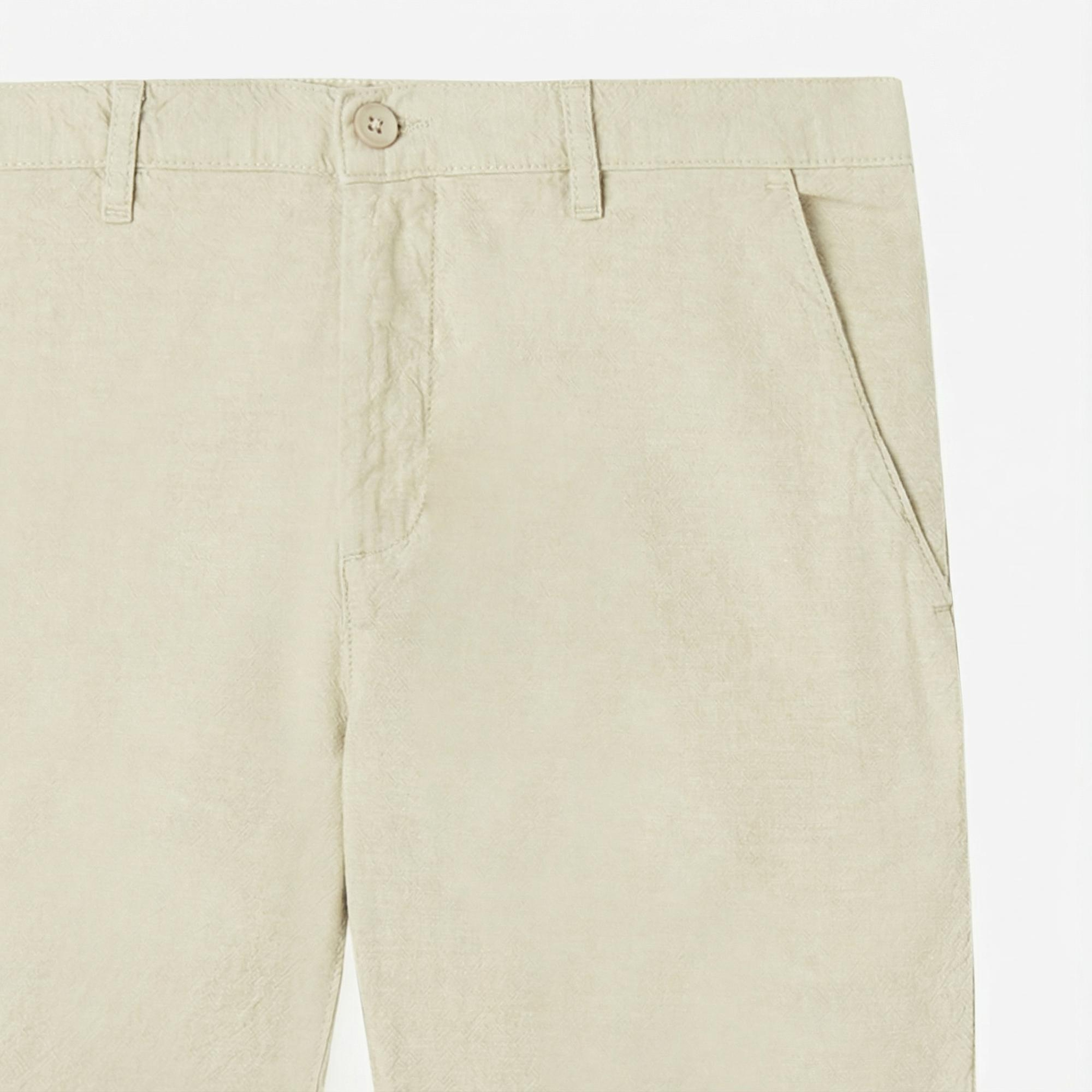 Nautica Erkek Bej Slim Fit Şort