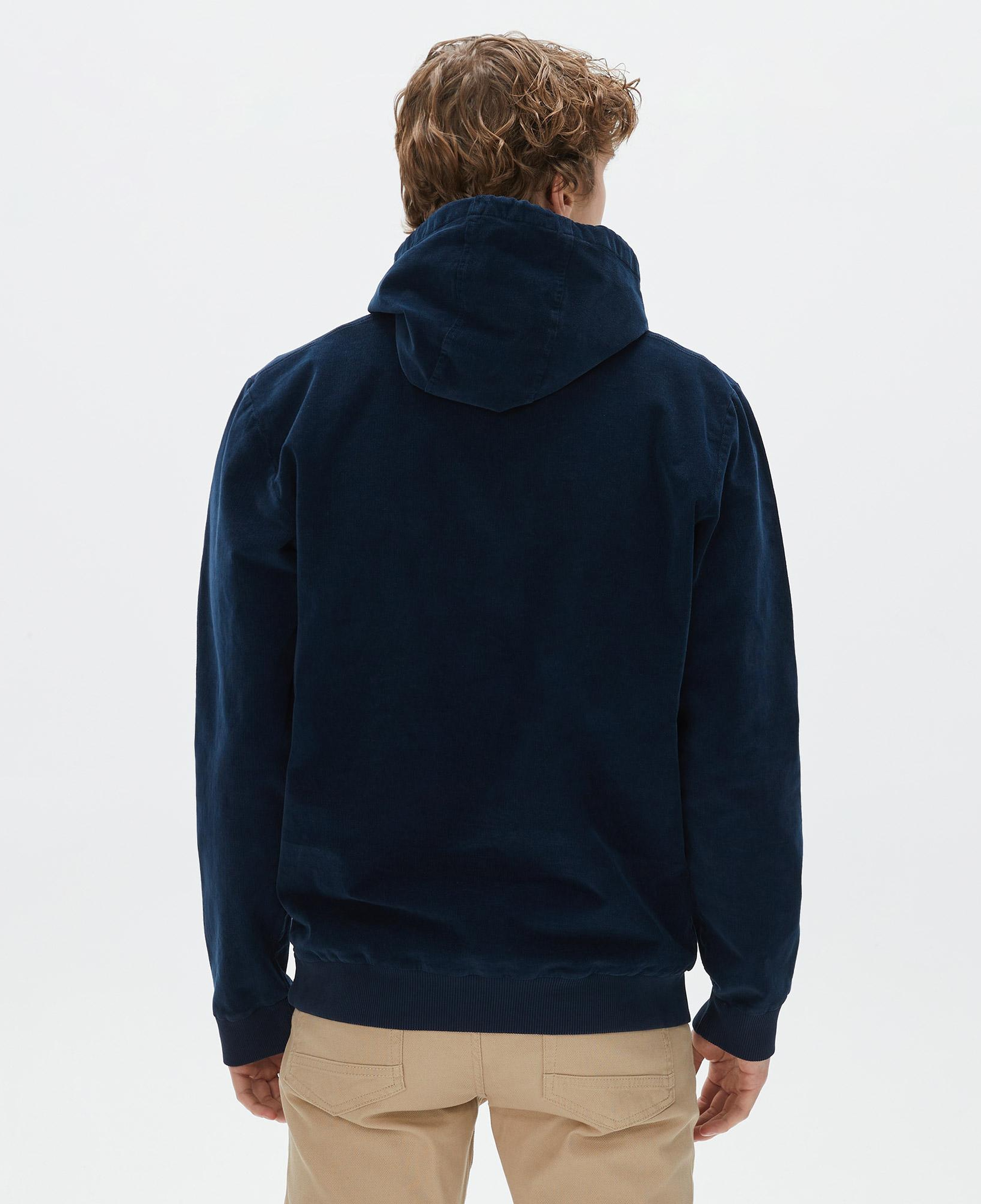 Nautica Erkek Lacivert Standart Fit Kapüşonlu Sweatshirt