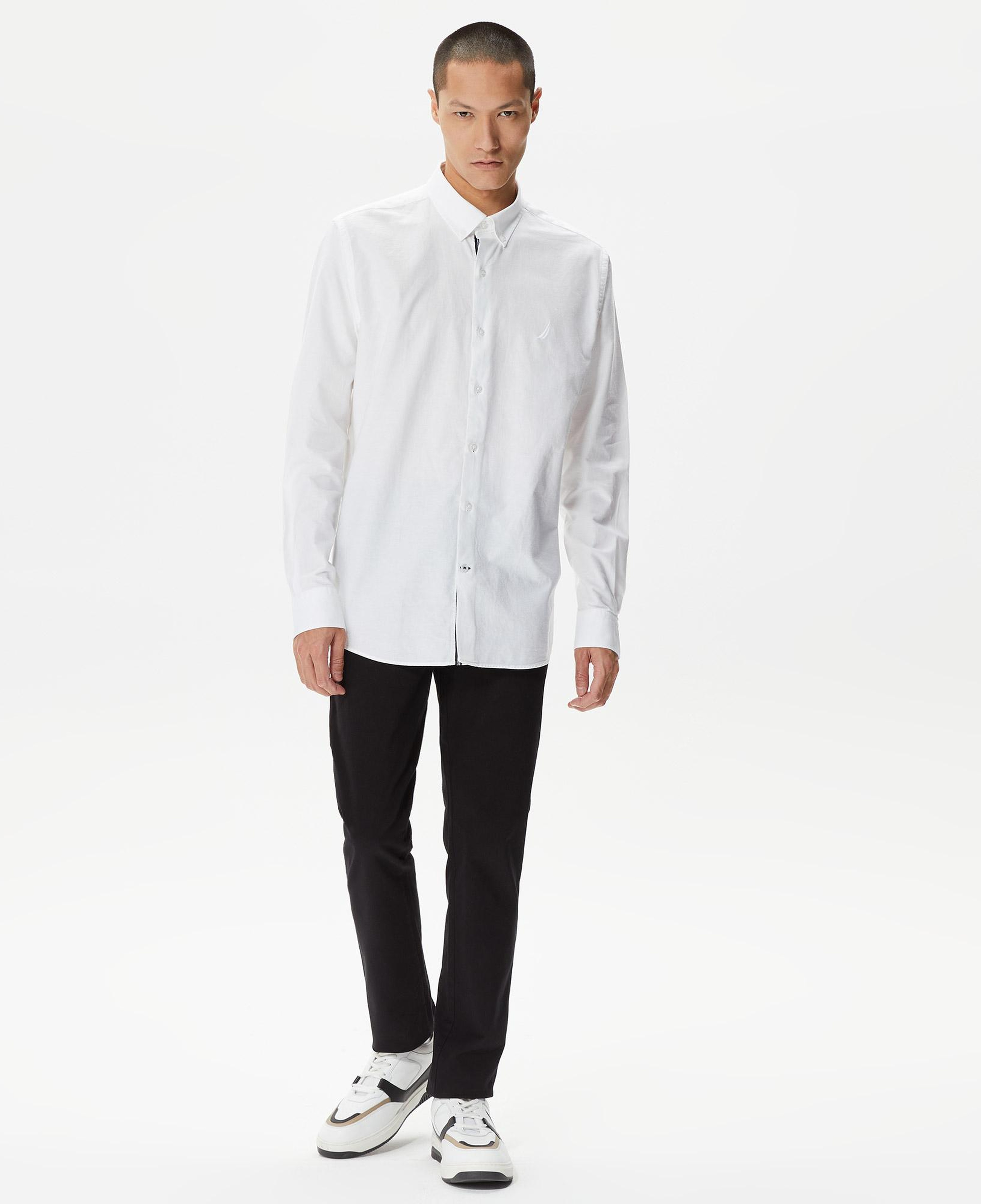 Nautica Erkek Beyaz Classic Fit Gömlek