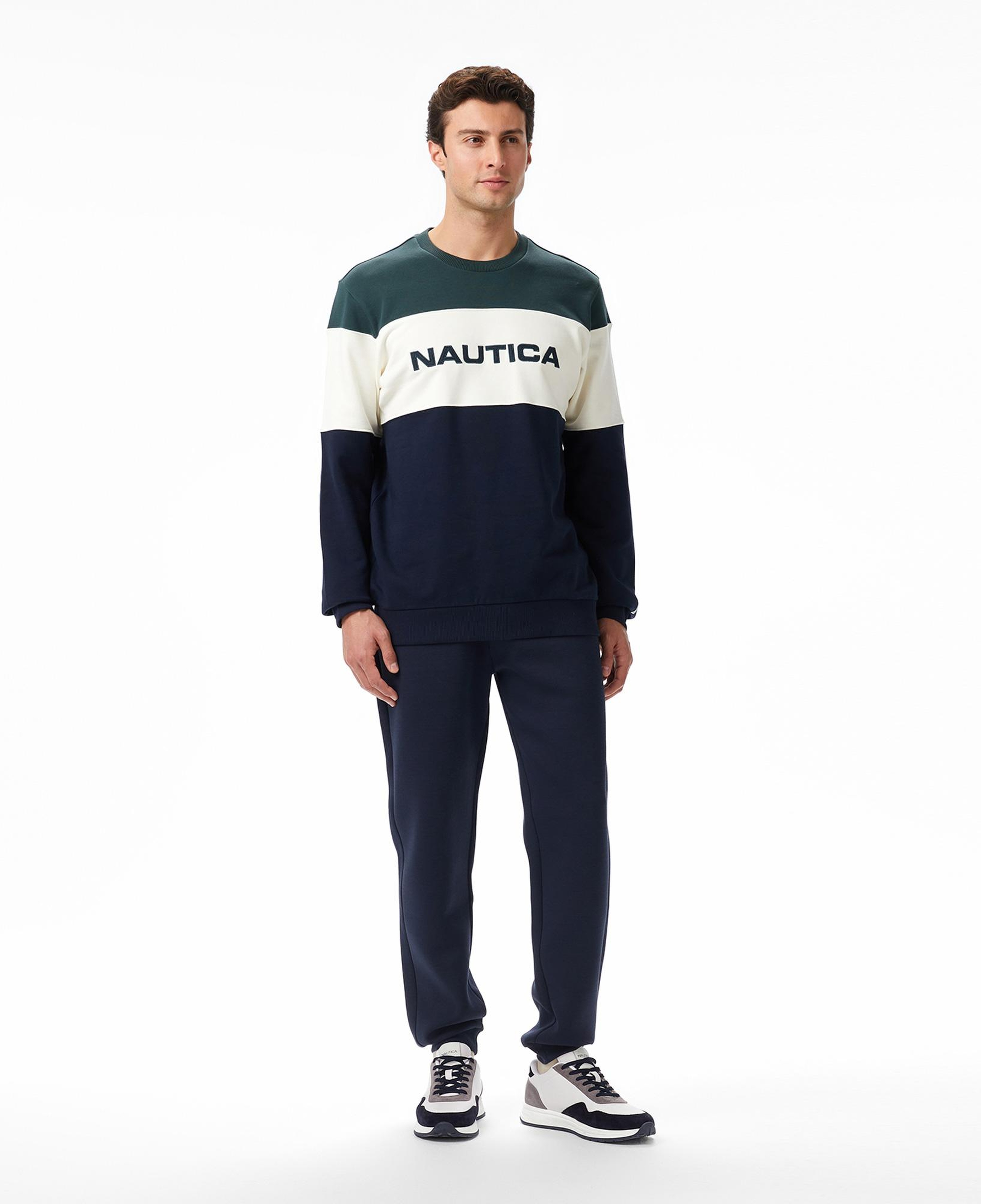 Nautica Classic Fit Erkek Yeşil Sweatshirt