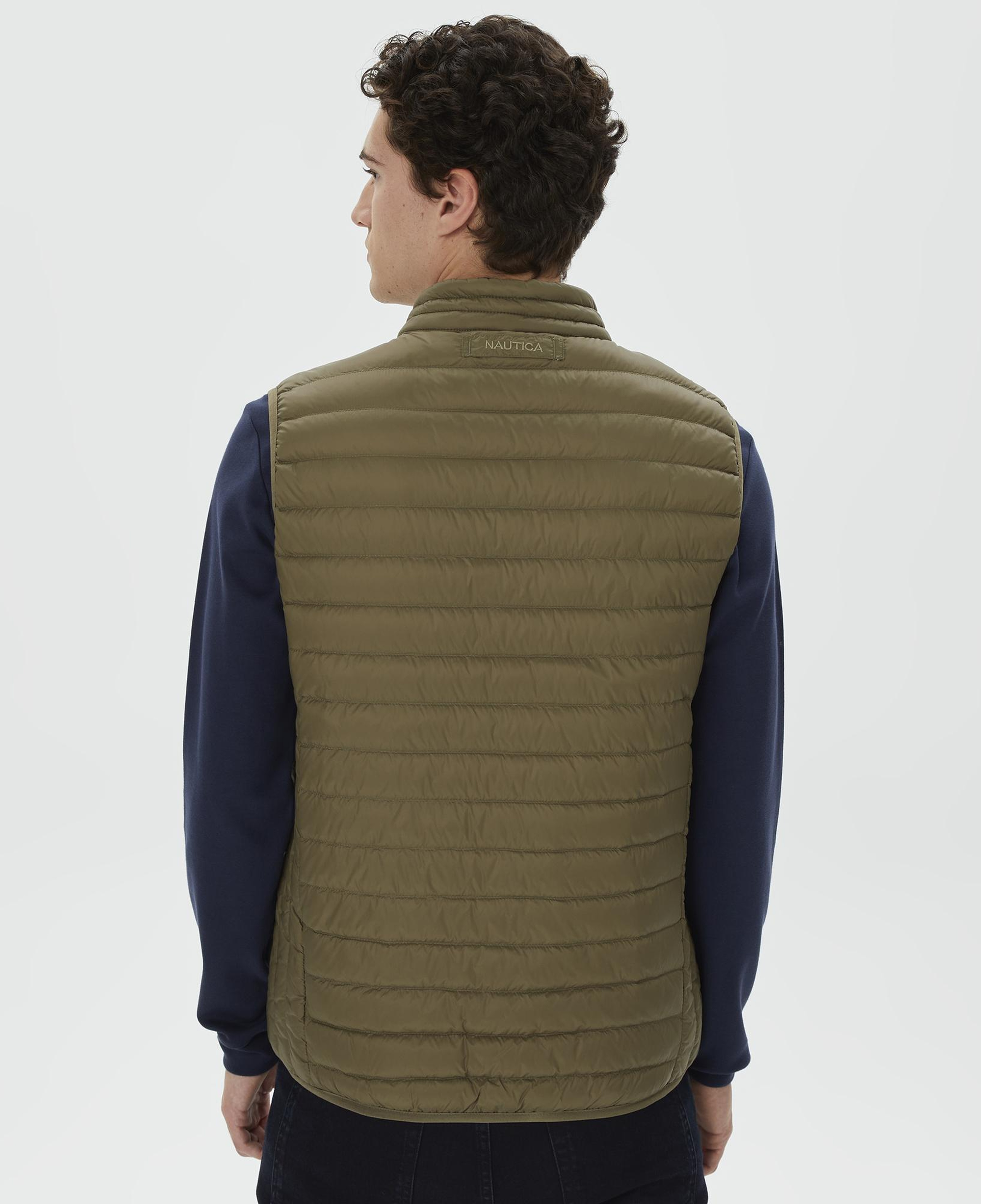 Nautica Erkek Yeşil Standart Fit Yelek