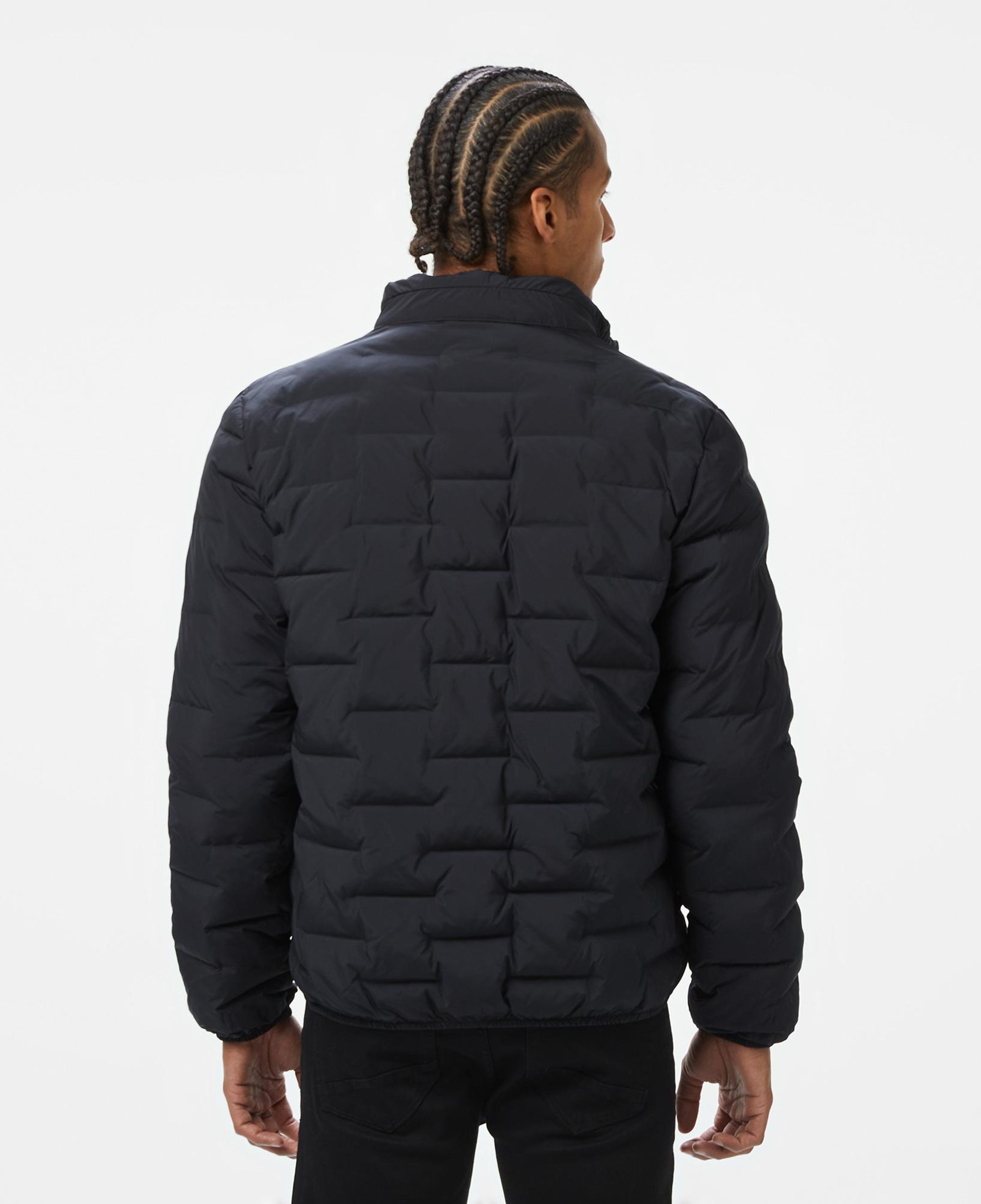 Nautica Erkek Siyah Standart Fit Dik Yaka Mont