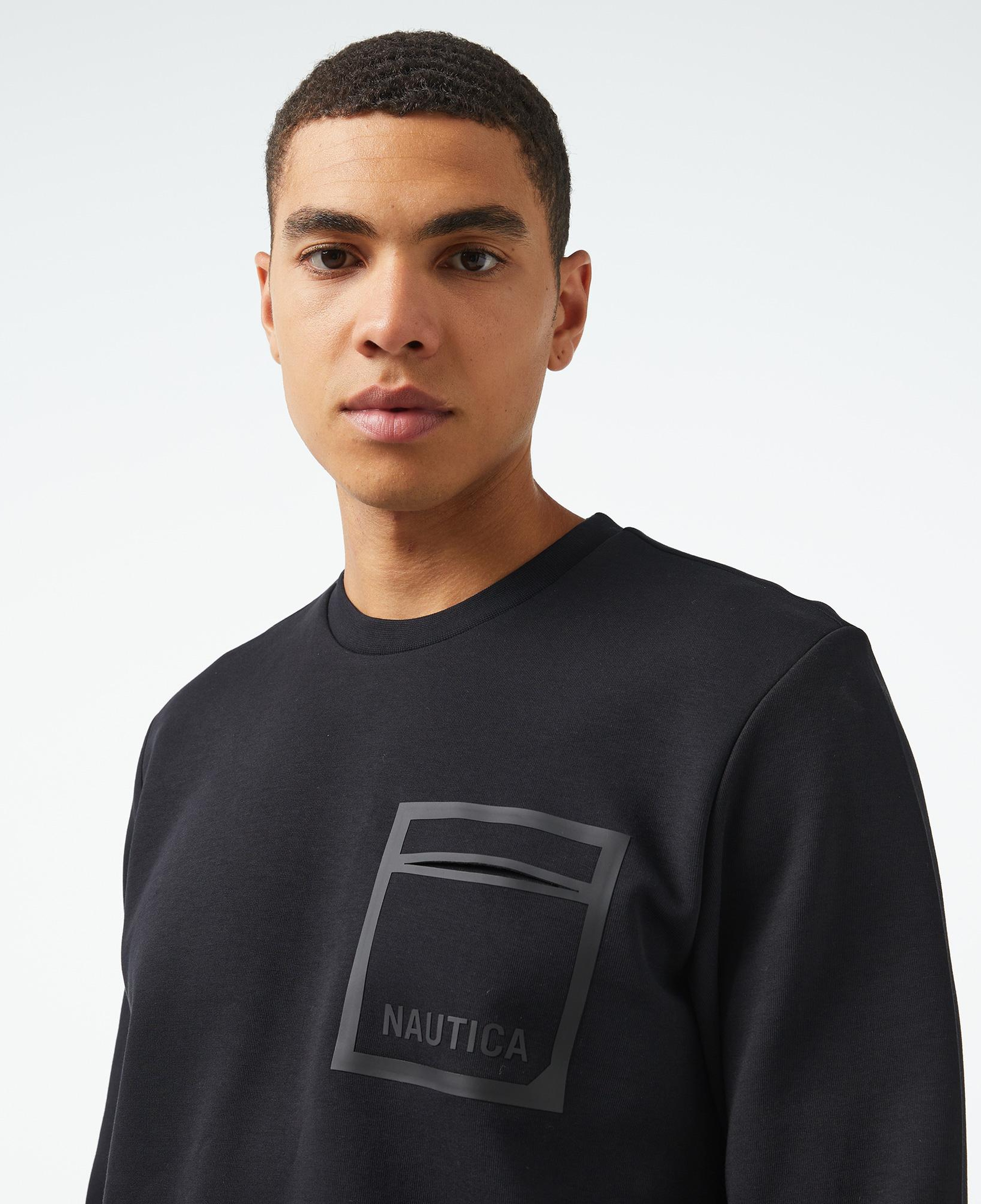 Nautica Erkek Siyah Regular Fit Sweatshirt