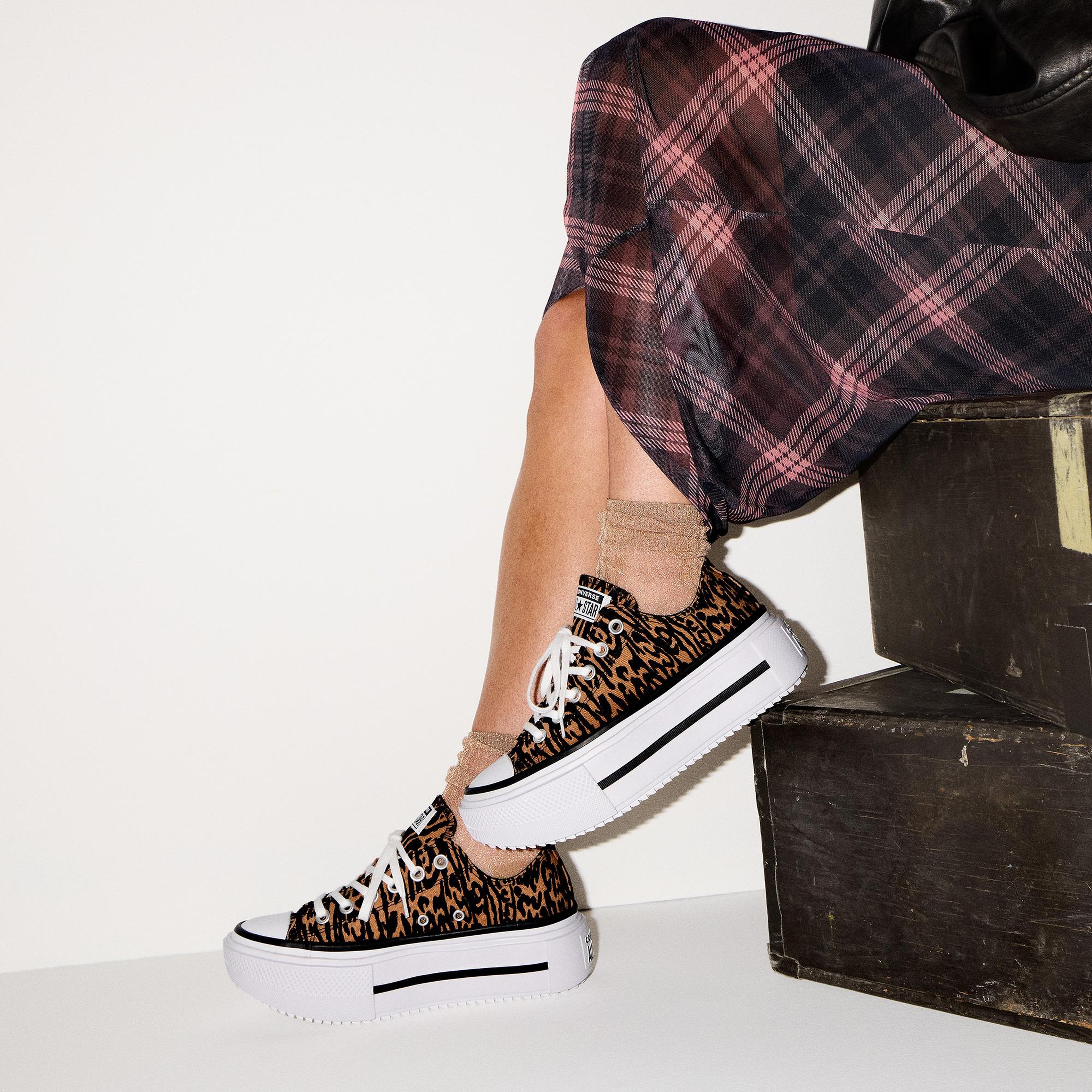 Converse Chuck Taylor All Star Lift Double Stack Unisex Kahverengi Sneaker