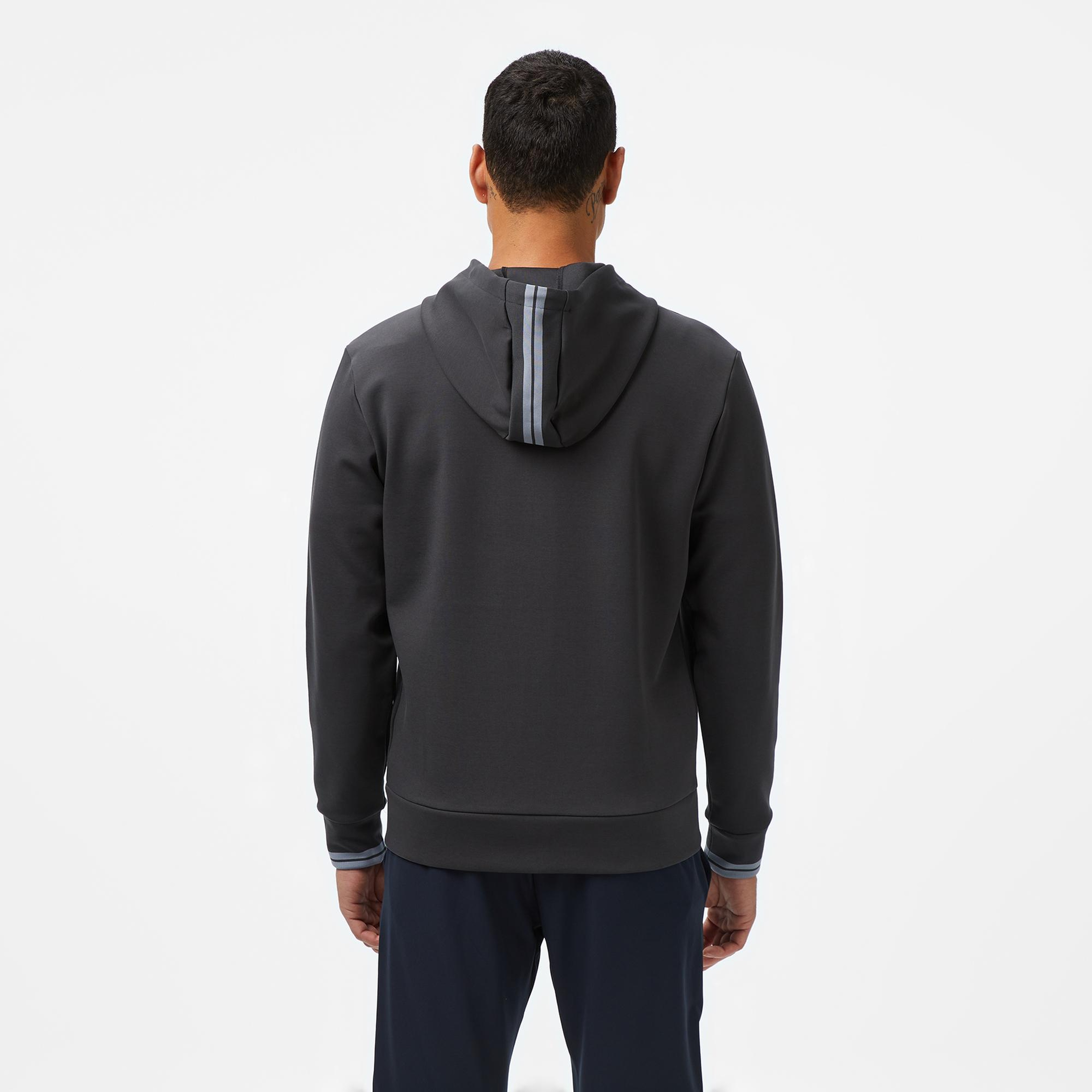 Boss Erkek Koyu Gri Kapüşonlu Sweatshirt