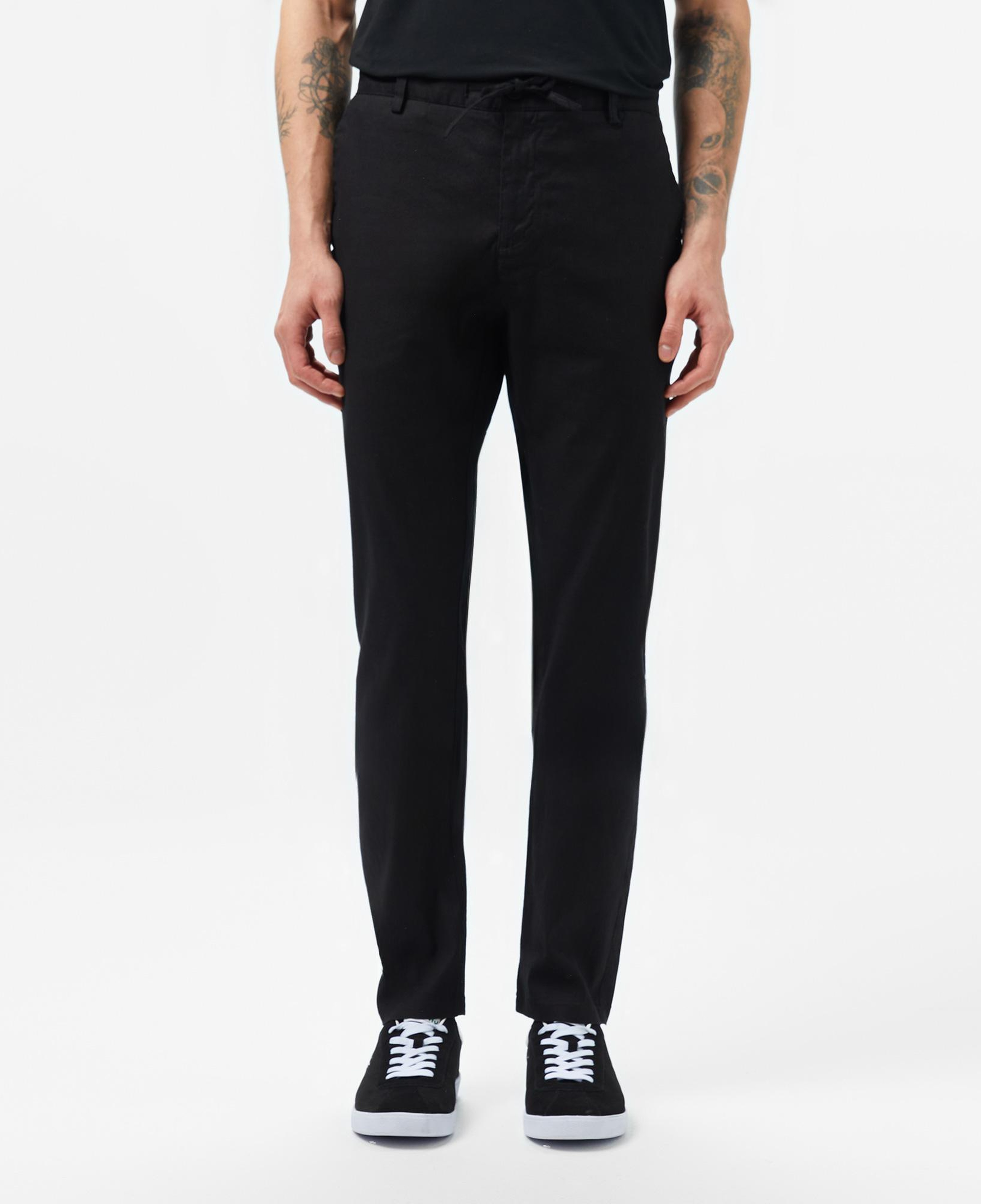 Erkek Slim Fit Siyah Pantolon