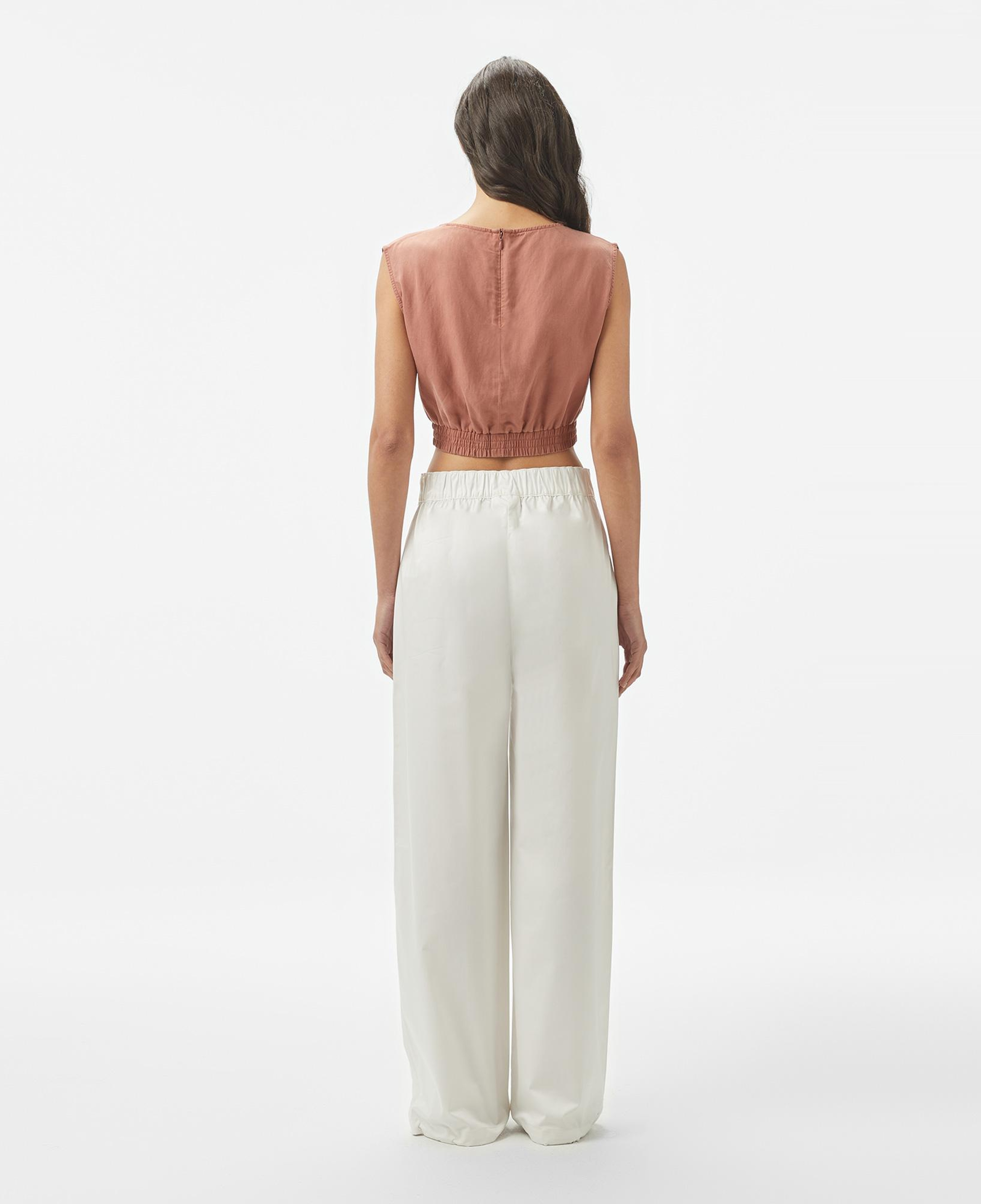 Kadın Relaxed Fit Beyaz Pantolon
