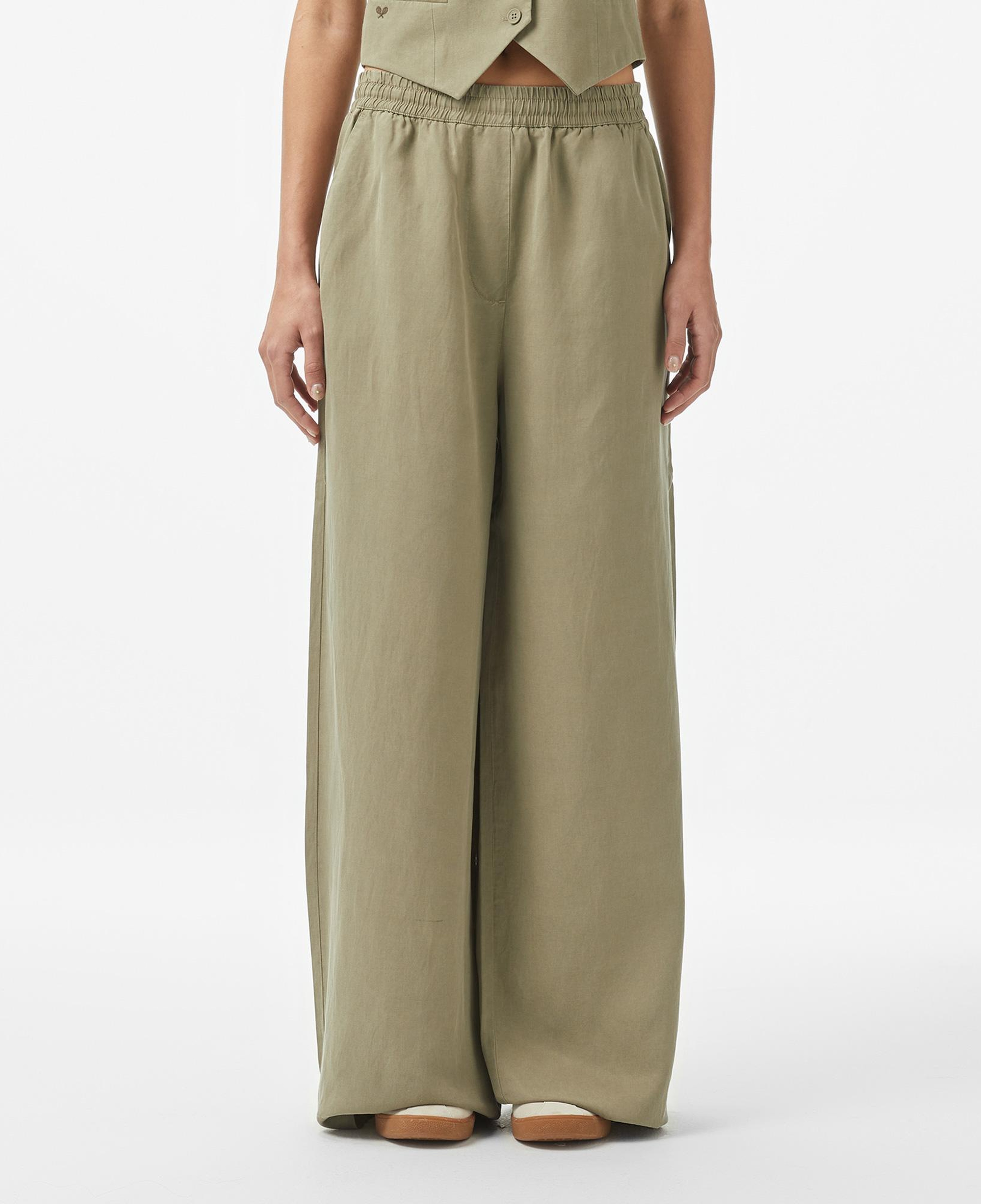 Kadın Relaxed Fit Haki Pantolon