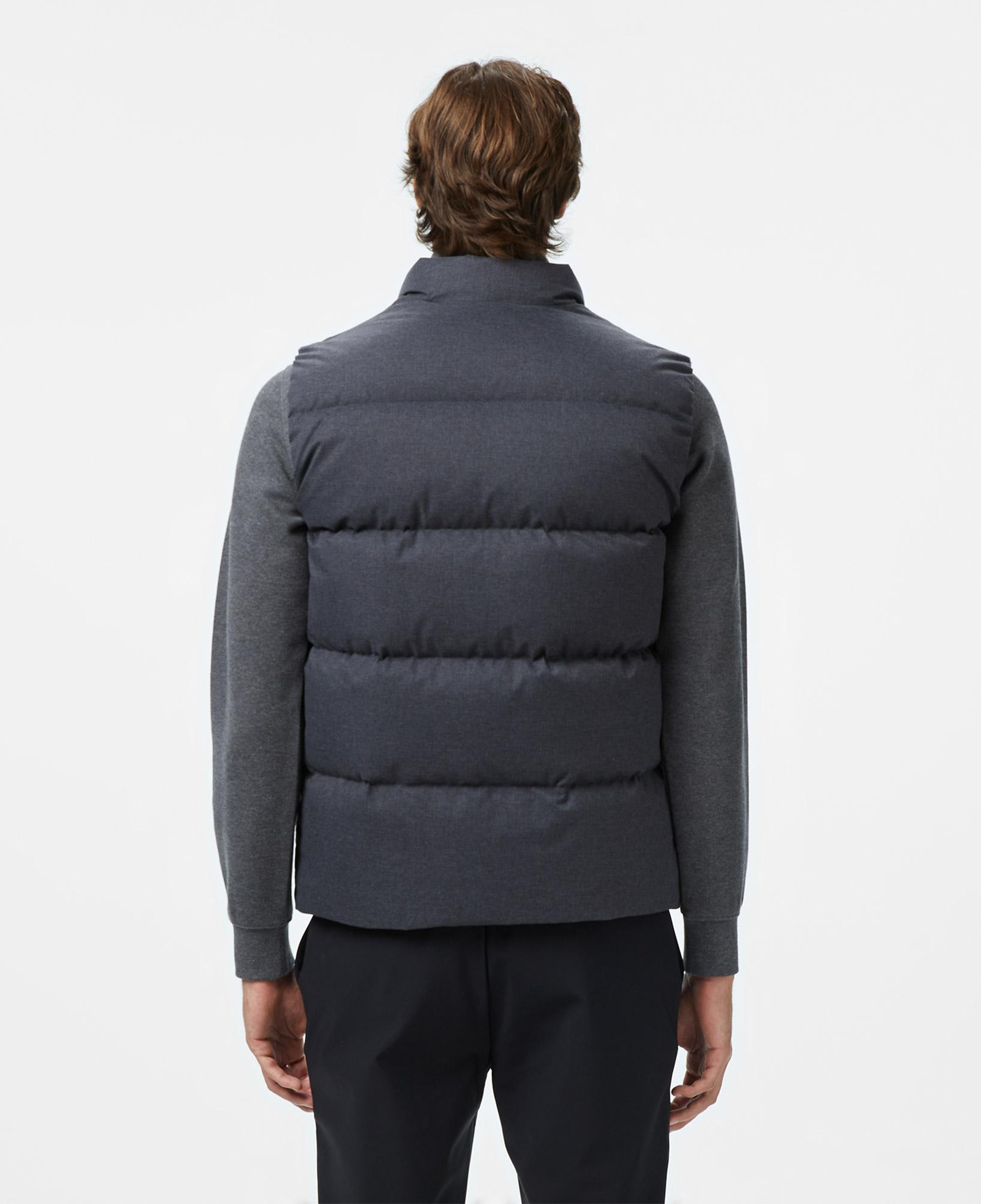 Lacoste Erkek Relaxed Fit Dik Yaka Koyu Gri Yelek