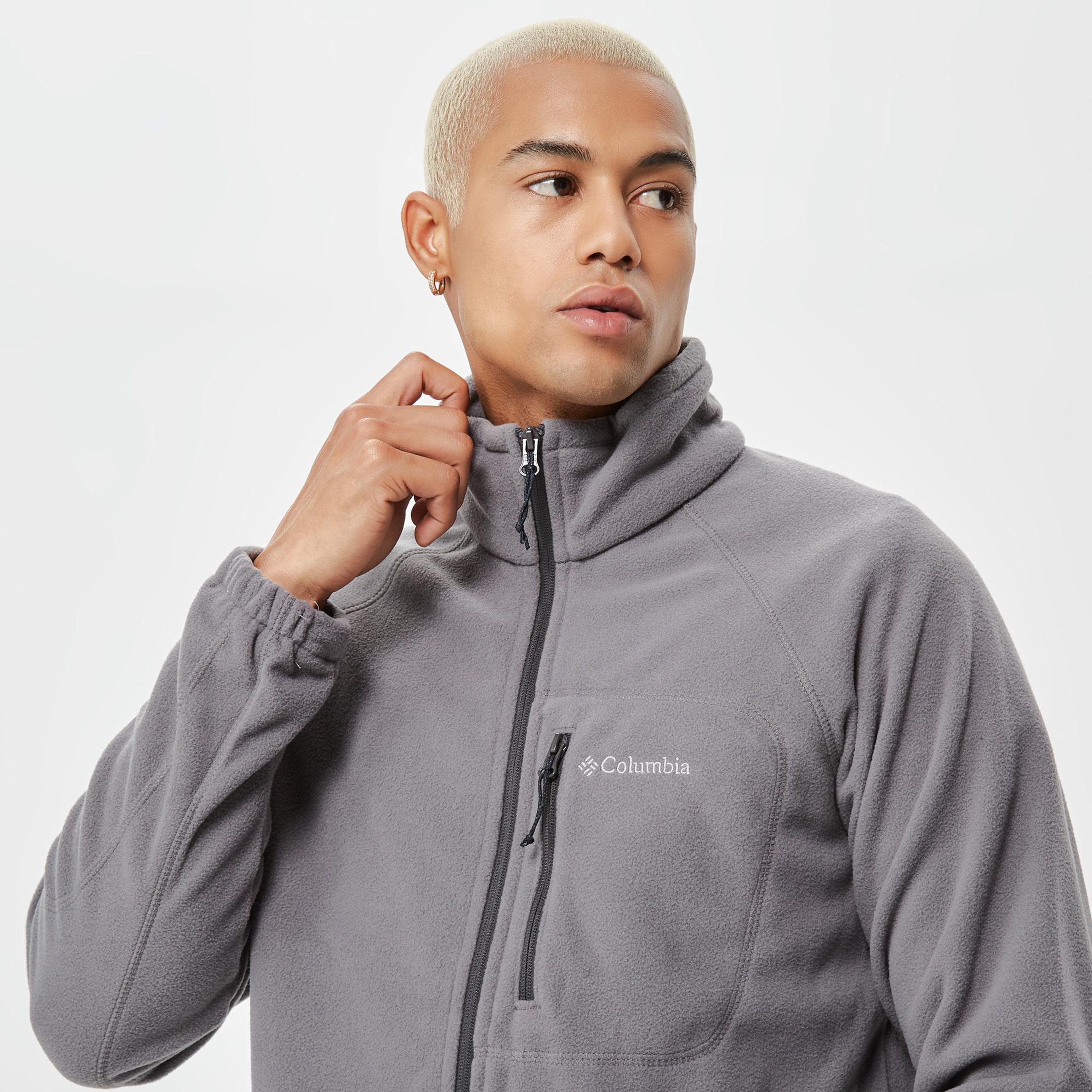Columbia Fast Trek II Full Zip Fleece Erkek Gri Outdoor Polar
