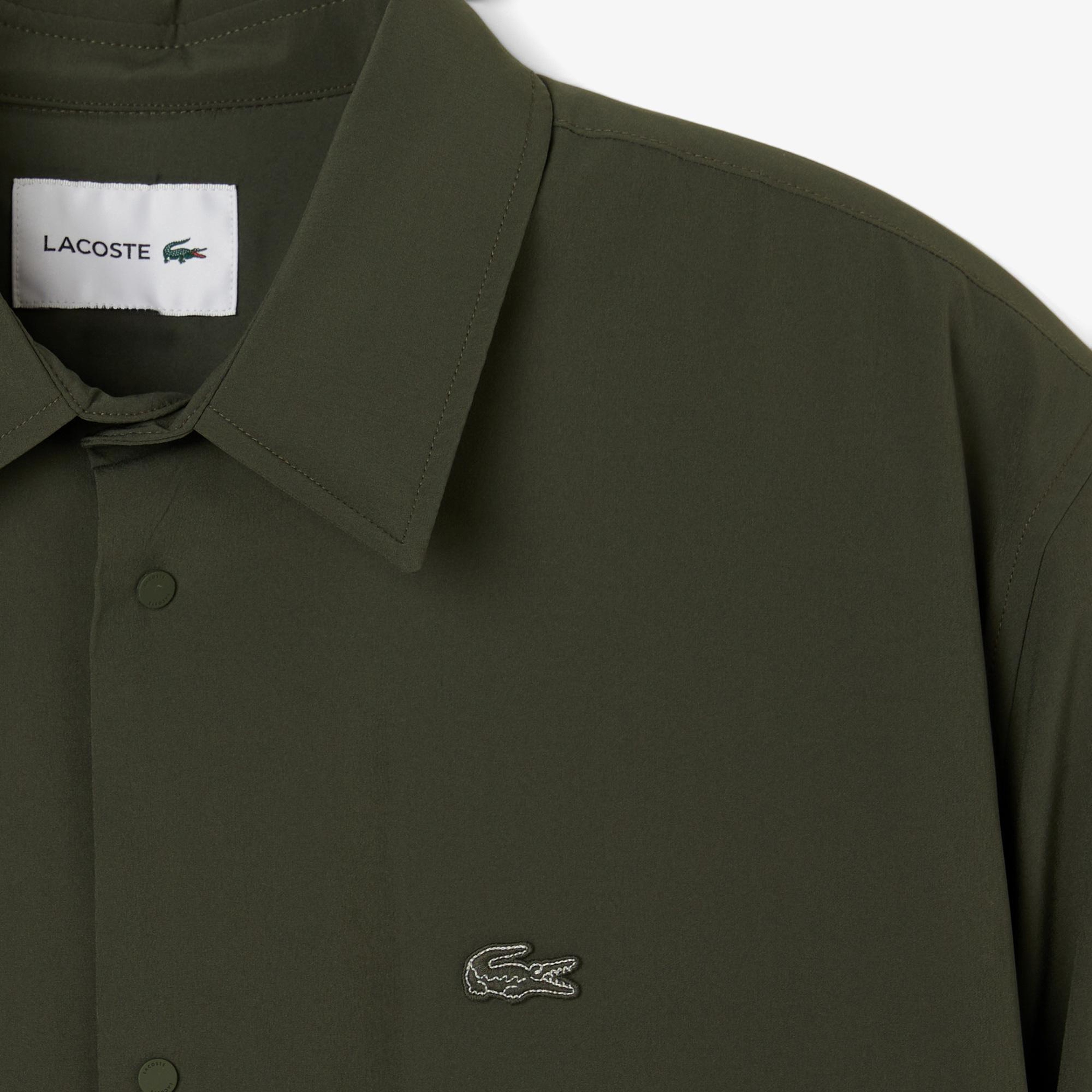 Erkek Oversize Fit Haki Dış Gömlek