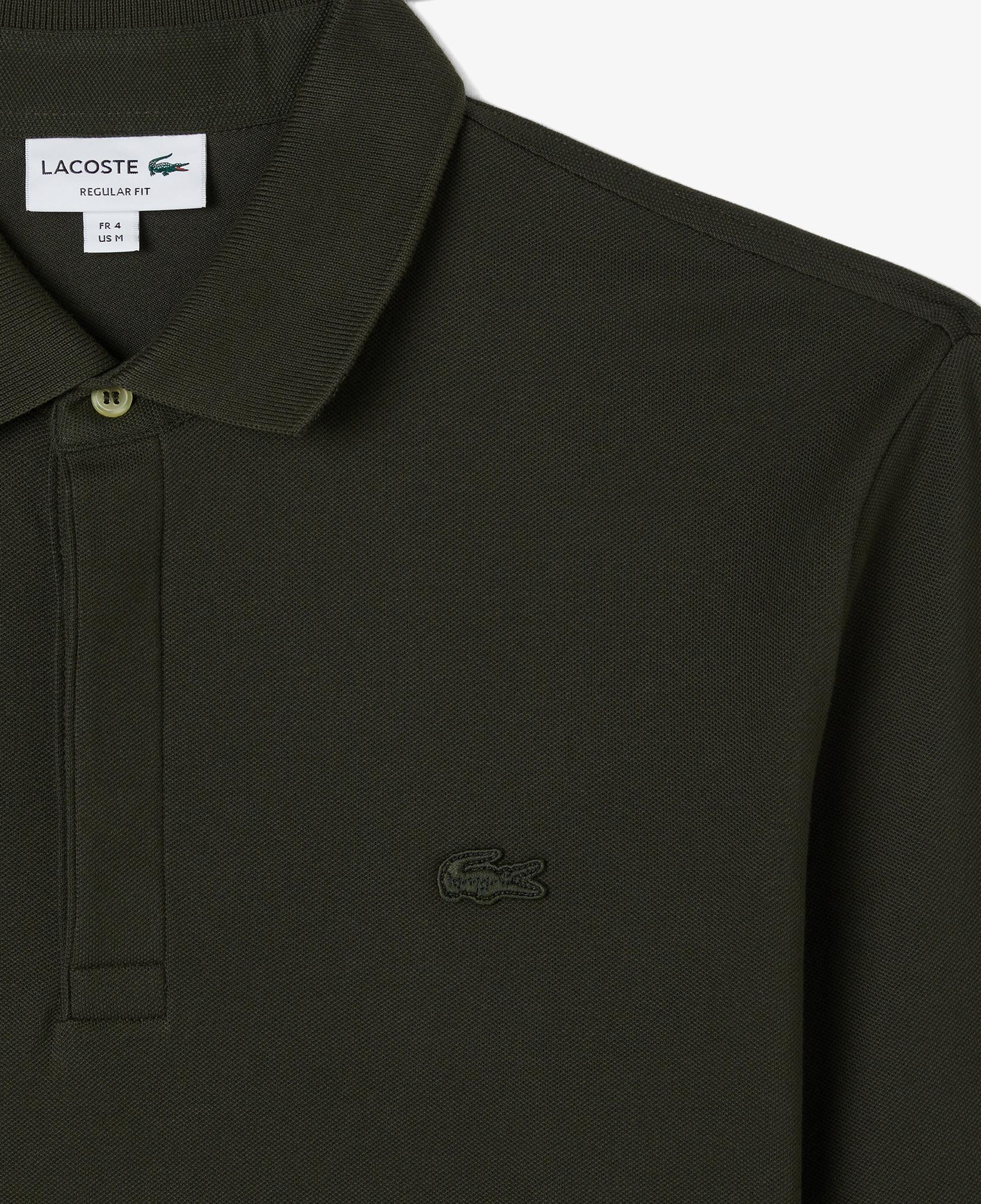 Erkek Regular Fit Uzun Kollu Haki Paris Polo