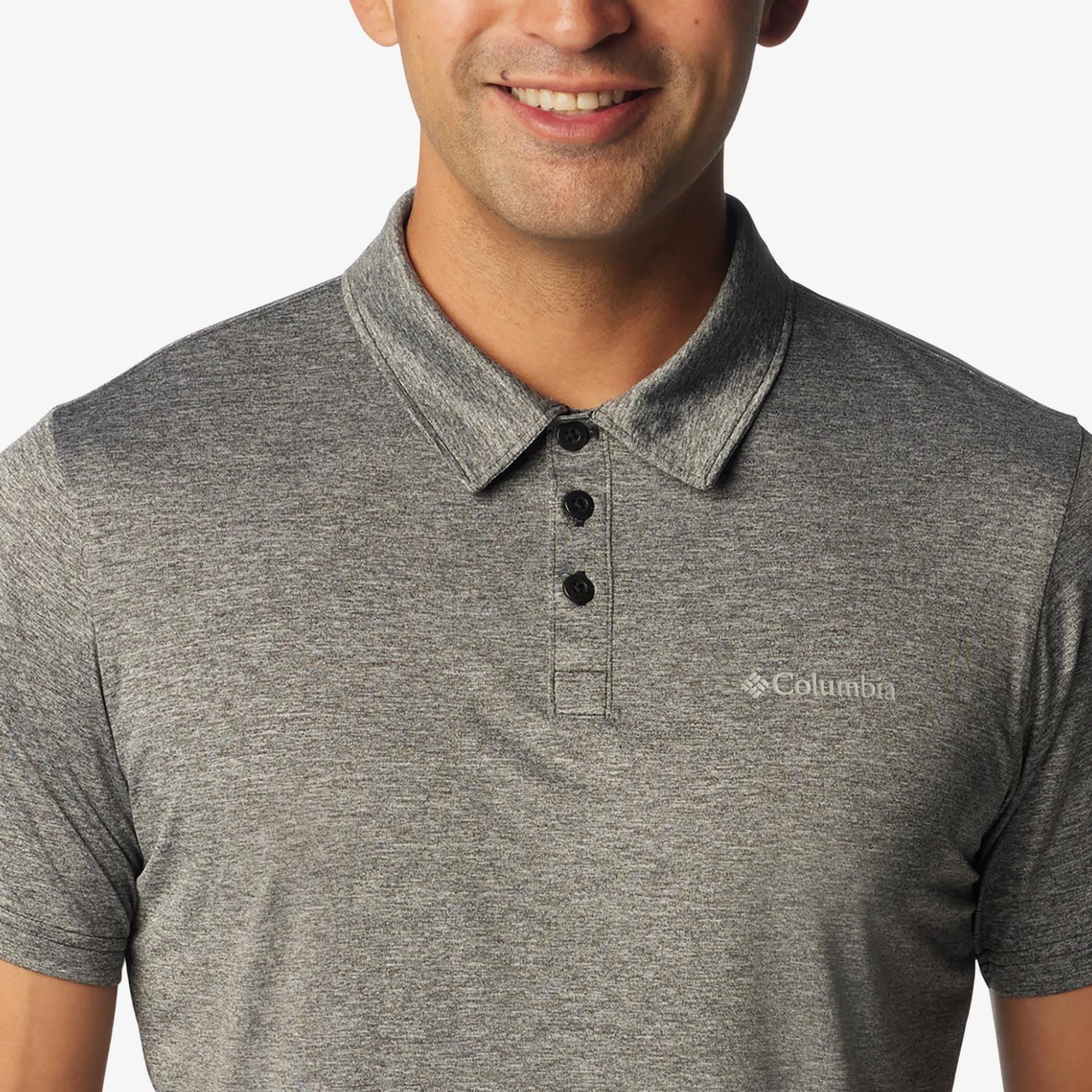 Columbia Hike Erkek Gri Günlük Polo T-Shirt