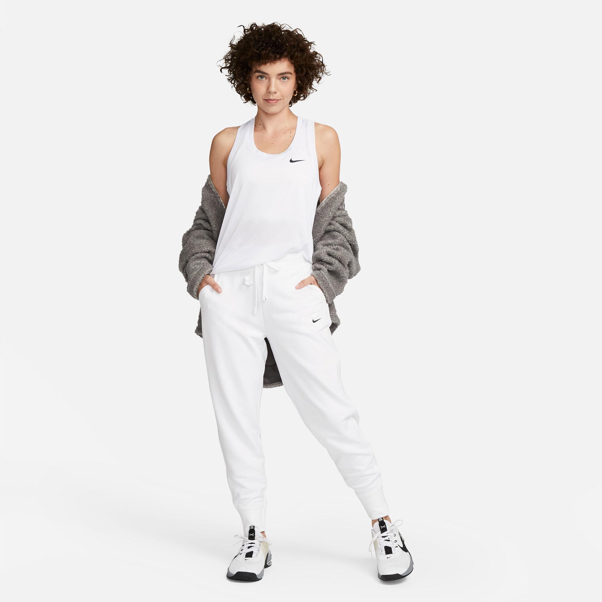 Nike Dri-Fit Racerback Kadın Beyaz Kolsuz T-Shirt
