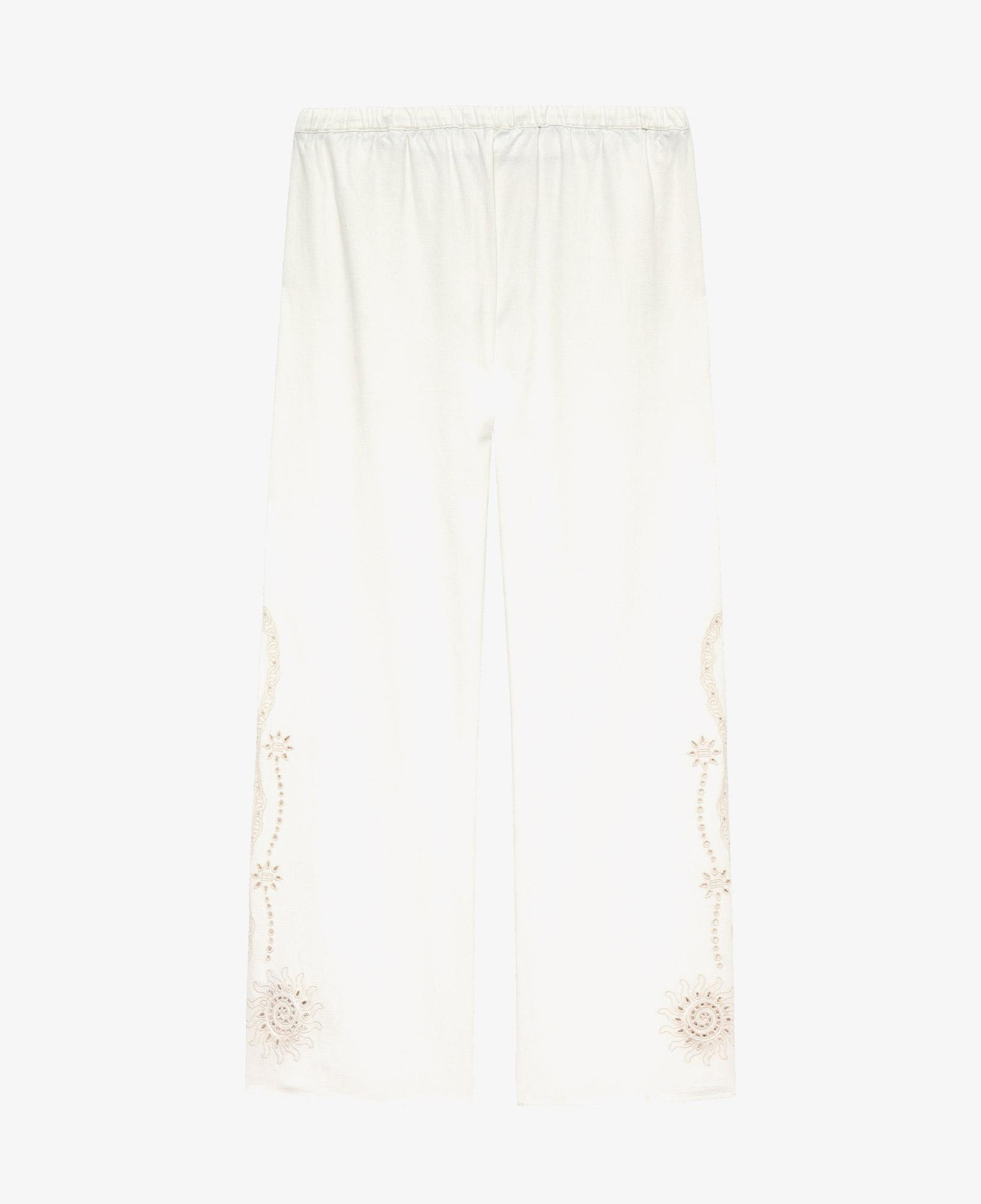 Tommy Hilfiger Chain Linen Kadın Beyaz Pantolon