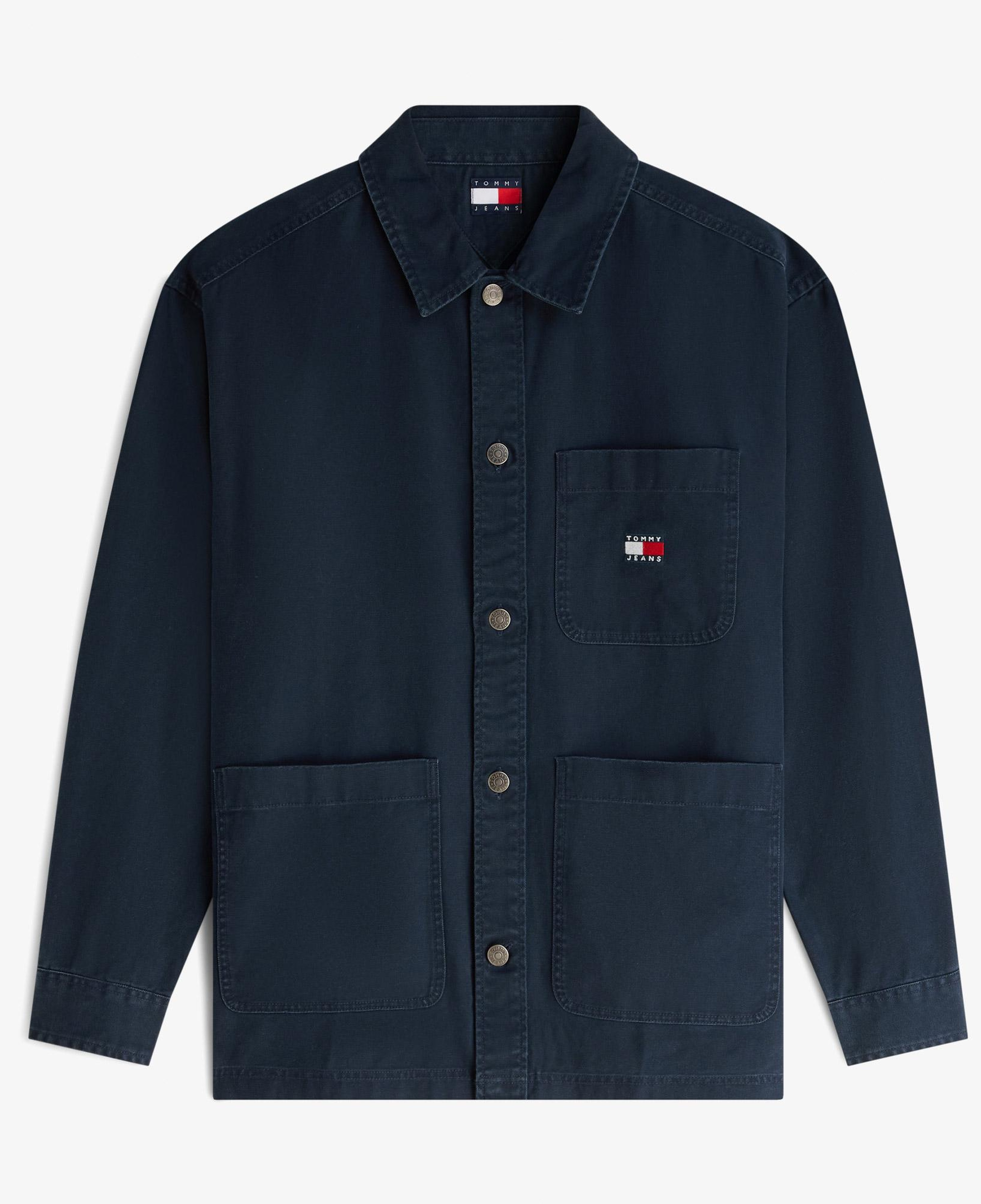 Tommy Hilfiger Overshirt Erkek Lacivert Gömlek