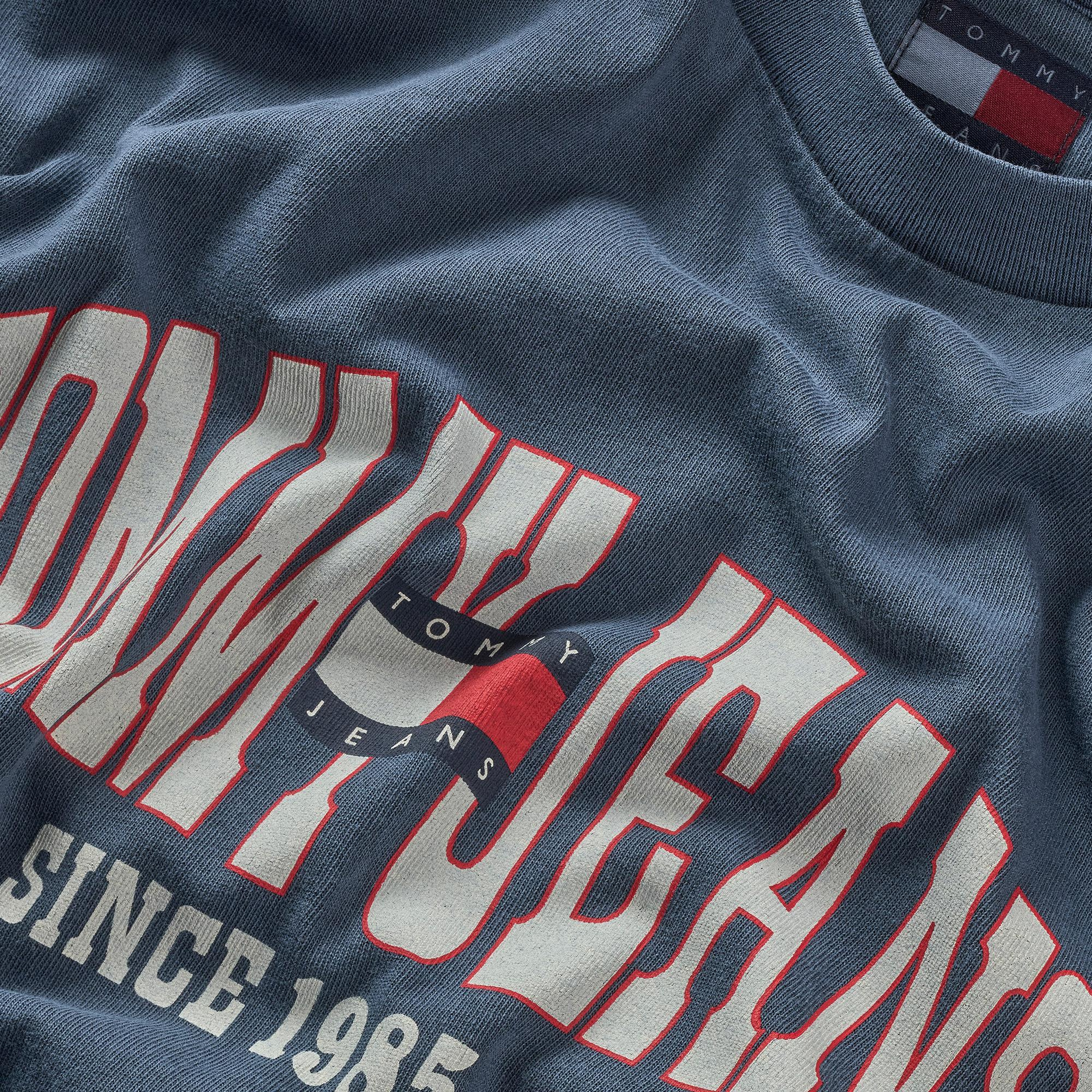 Tommy Hilfiger Dna Graphics Erkek Lacivert T-Shirt