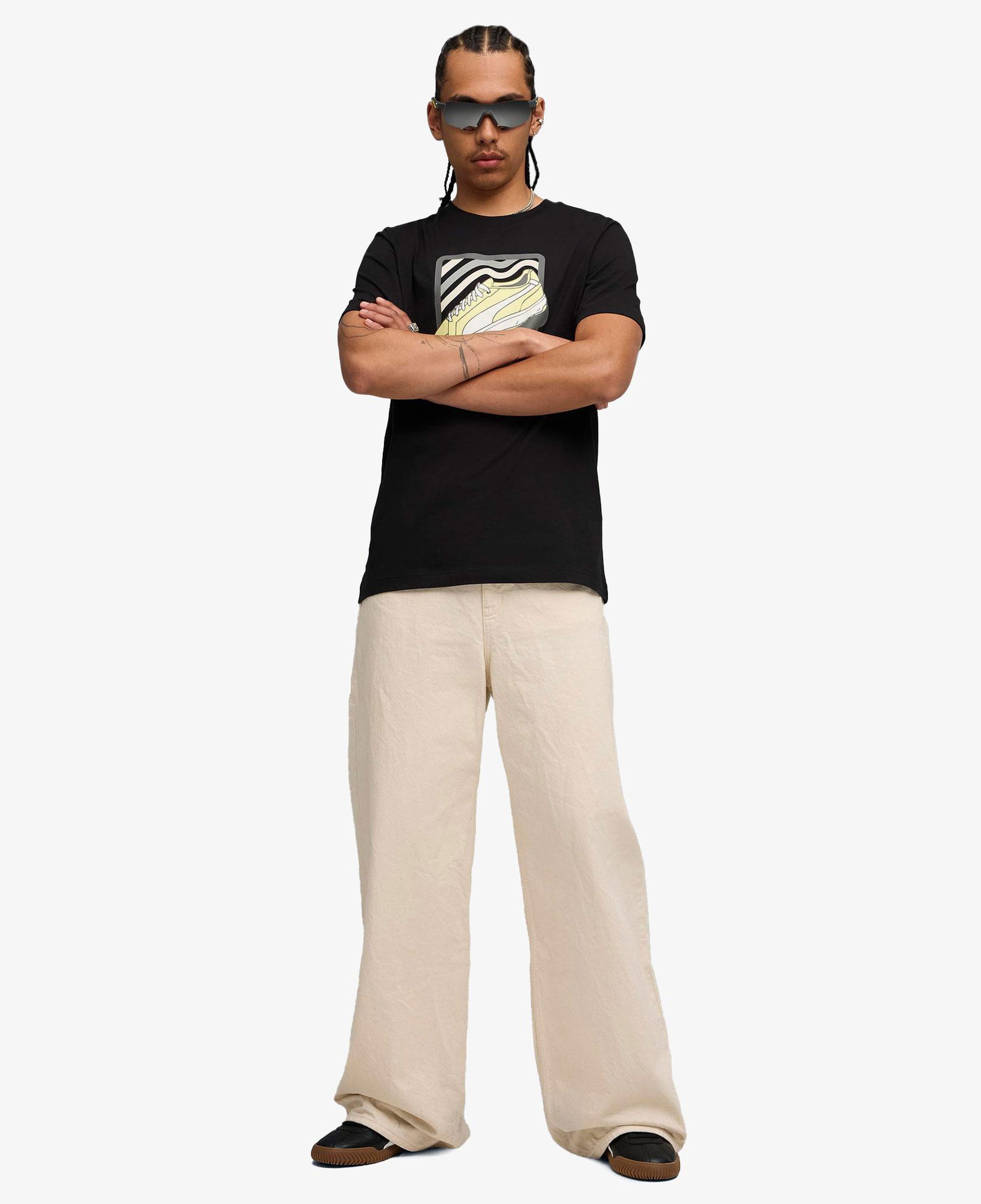 Puma Graphic  Erkek Siyah T-Shirt