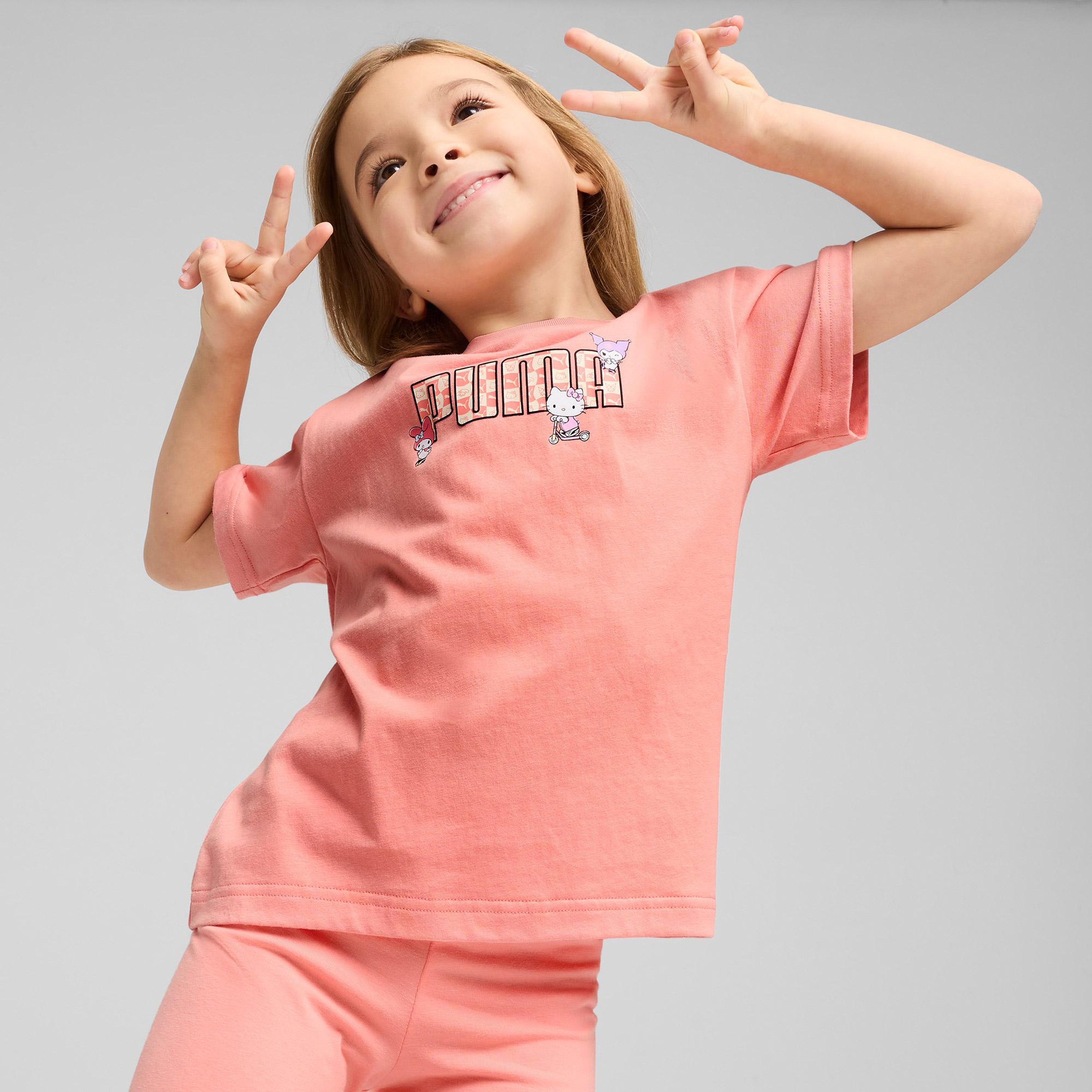 Puma X Hk&Fr Graphic Çocuk Pembe T-Shirt