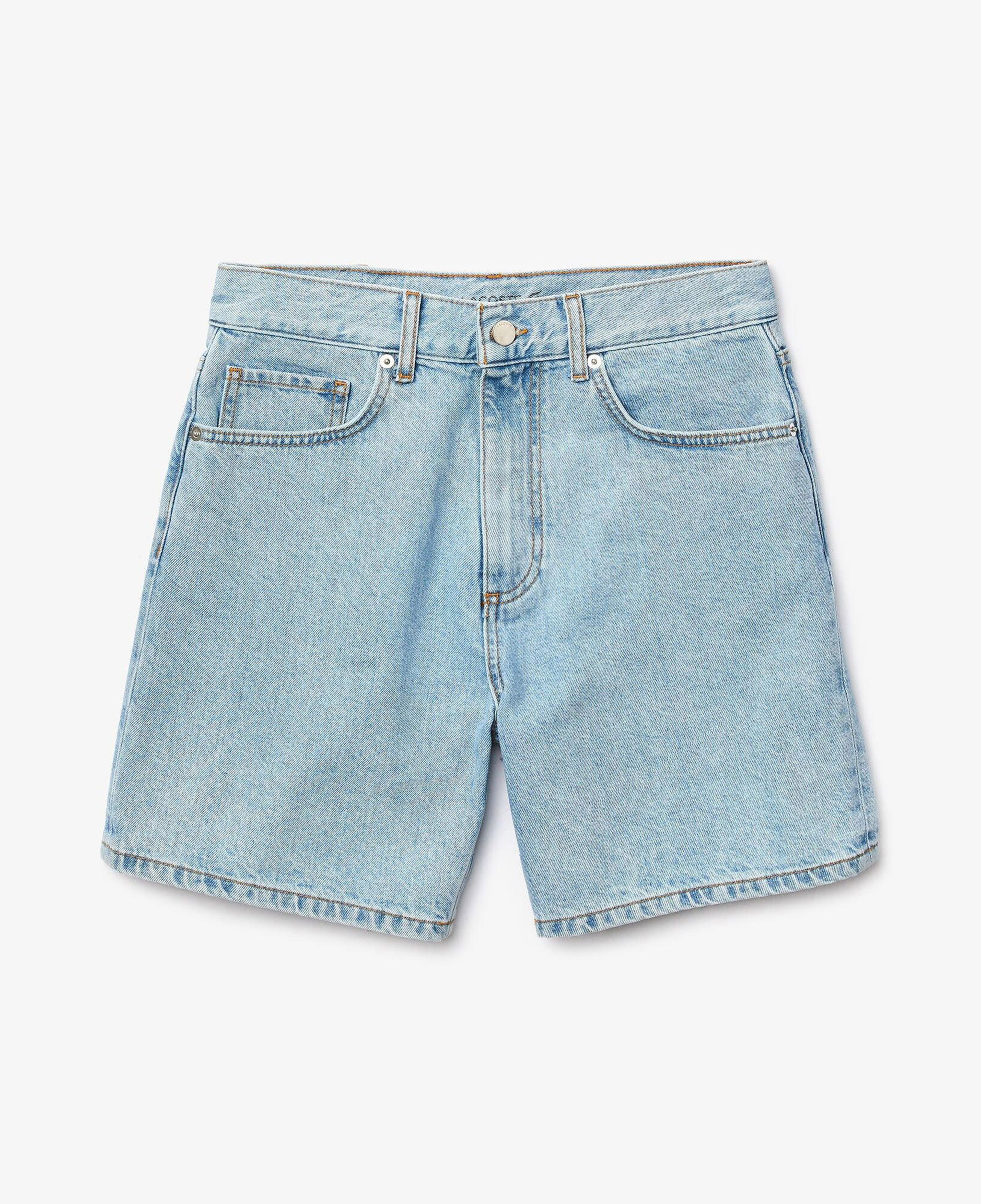 Lacoste Kadın Regular Fit Mavi Denim Bermuda