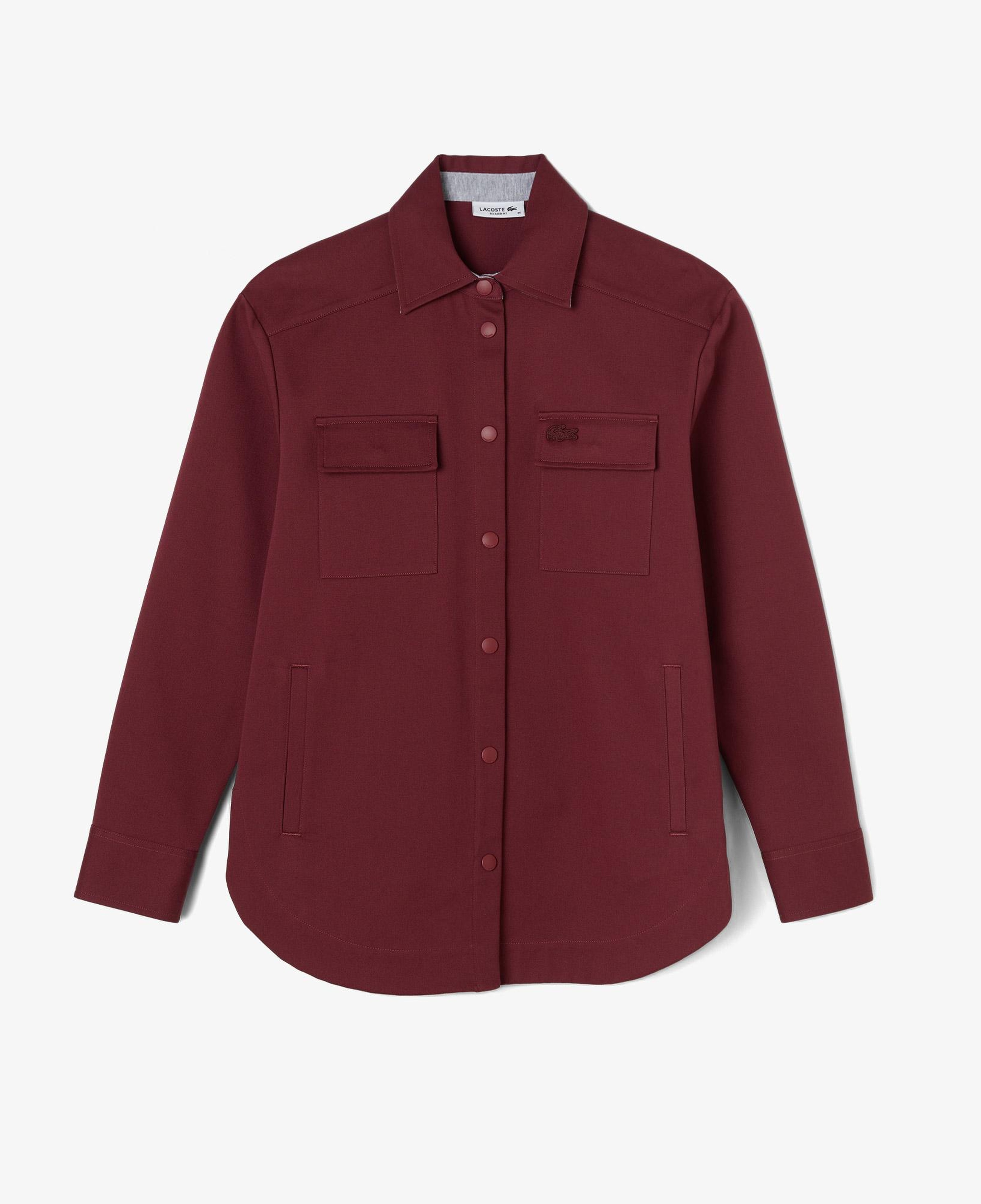 Kadın Relaxed Fit Uzun Kollu Kırmızı Gömlek