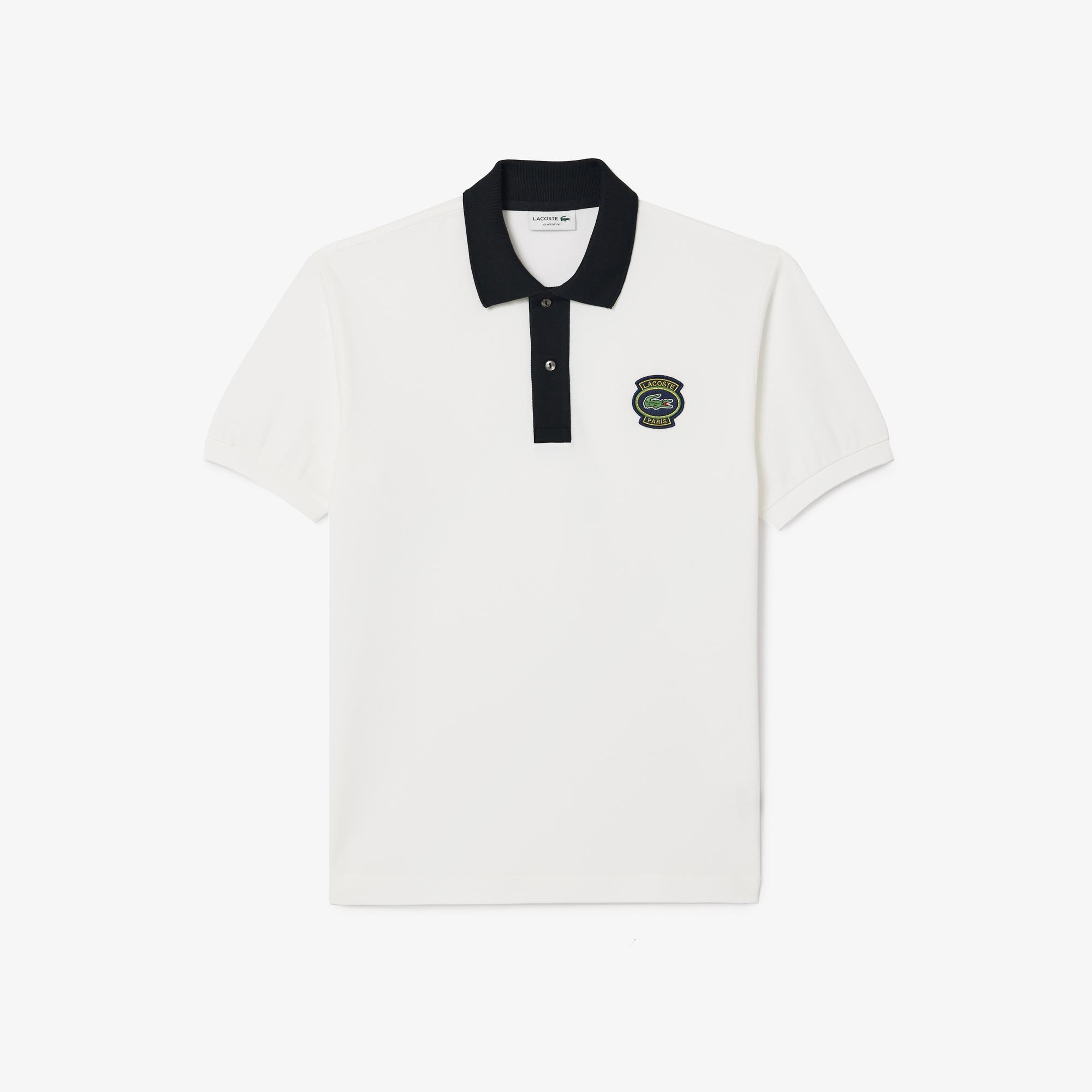 Erkek Regular Fit Organik Pamuk Beyaz Polo
