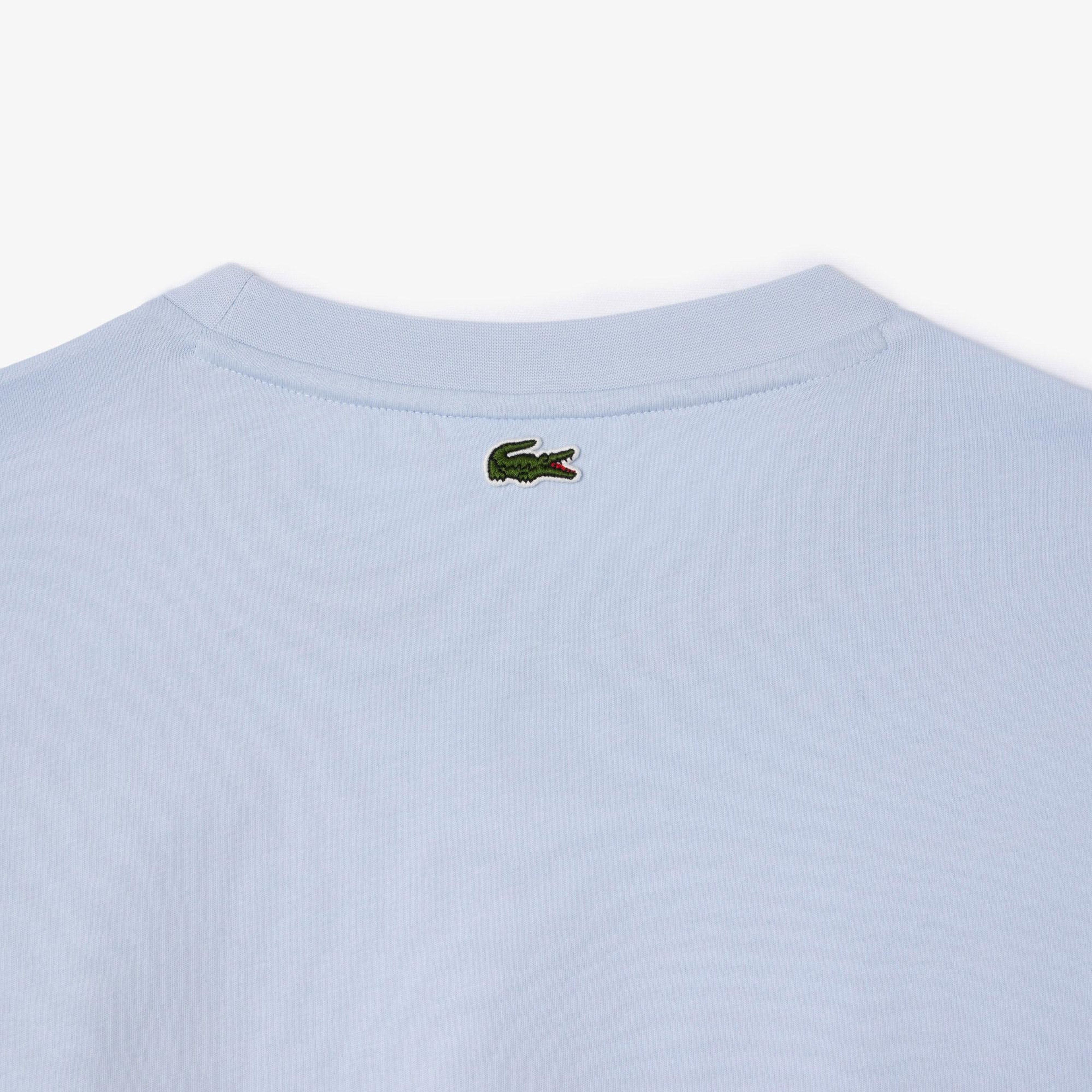 Kadın Relaxed Fit Bisiklet Yaka Mavi T-Shirt