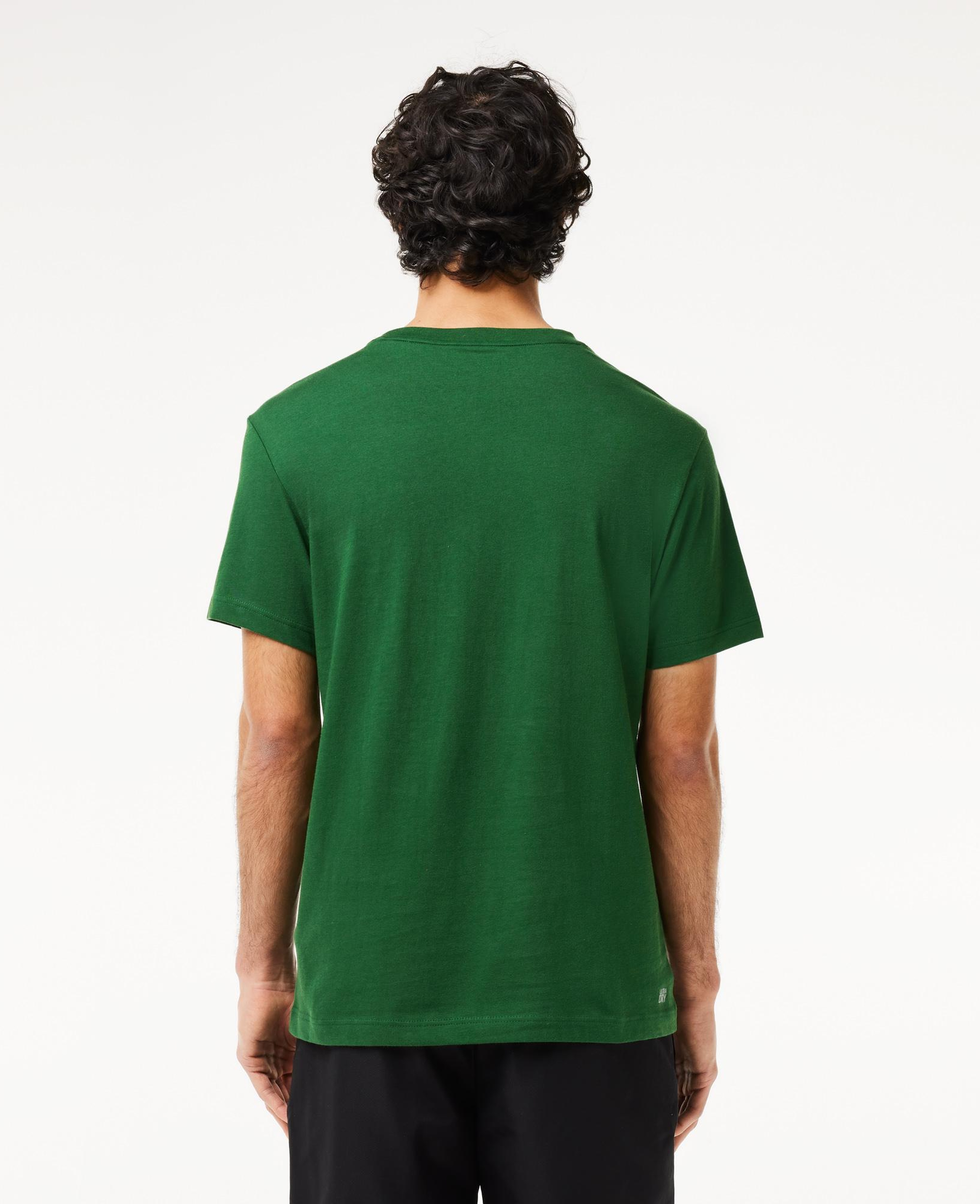 SPORT Erkek Regular Fit Bisiklet Yaka Baskılı Yeşil T-Shirt