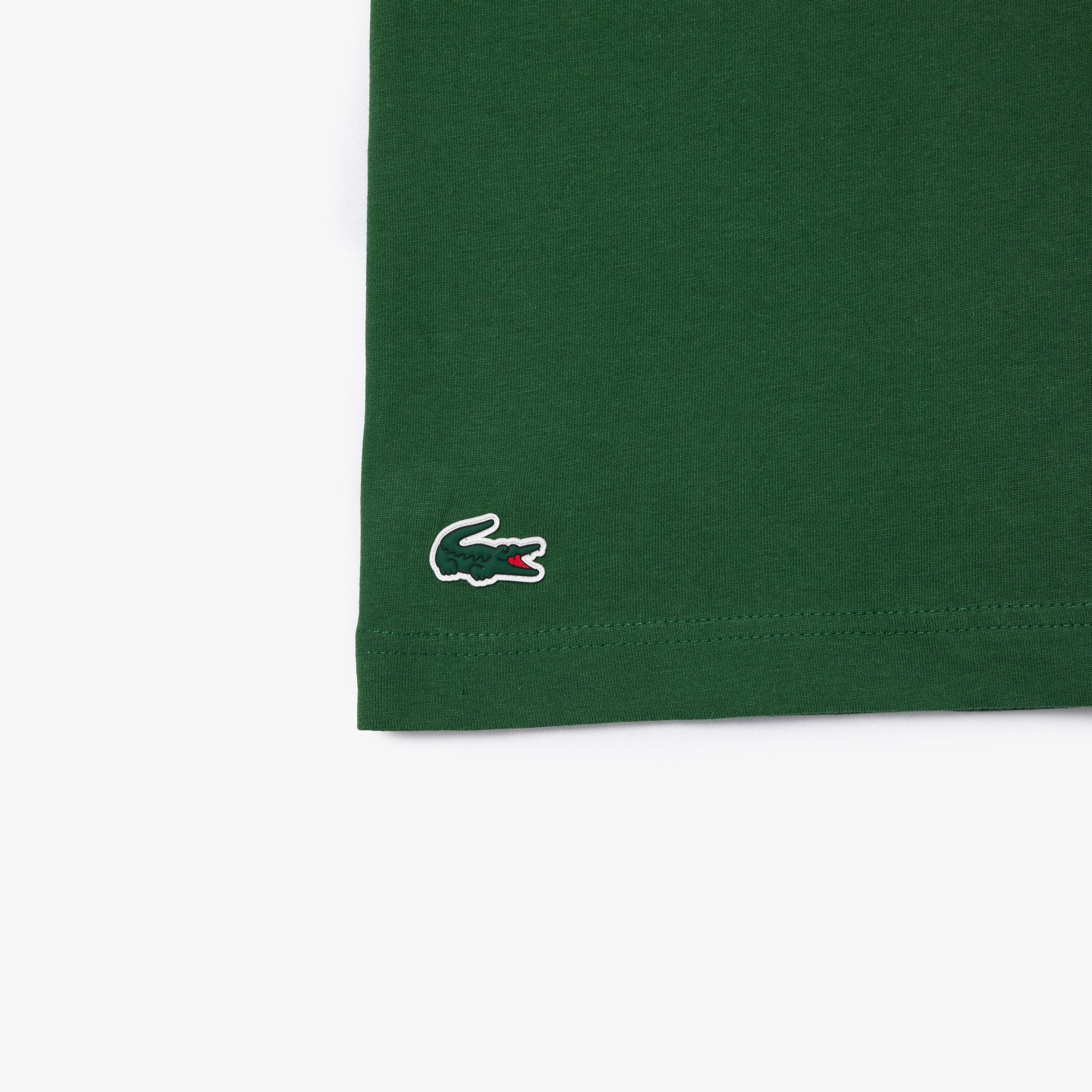 SPORT Erkek Regular Fit Bisiklet Yaka Baskılı Yeşil T-Shirt