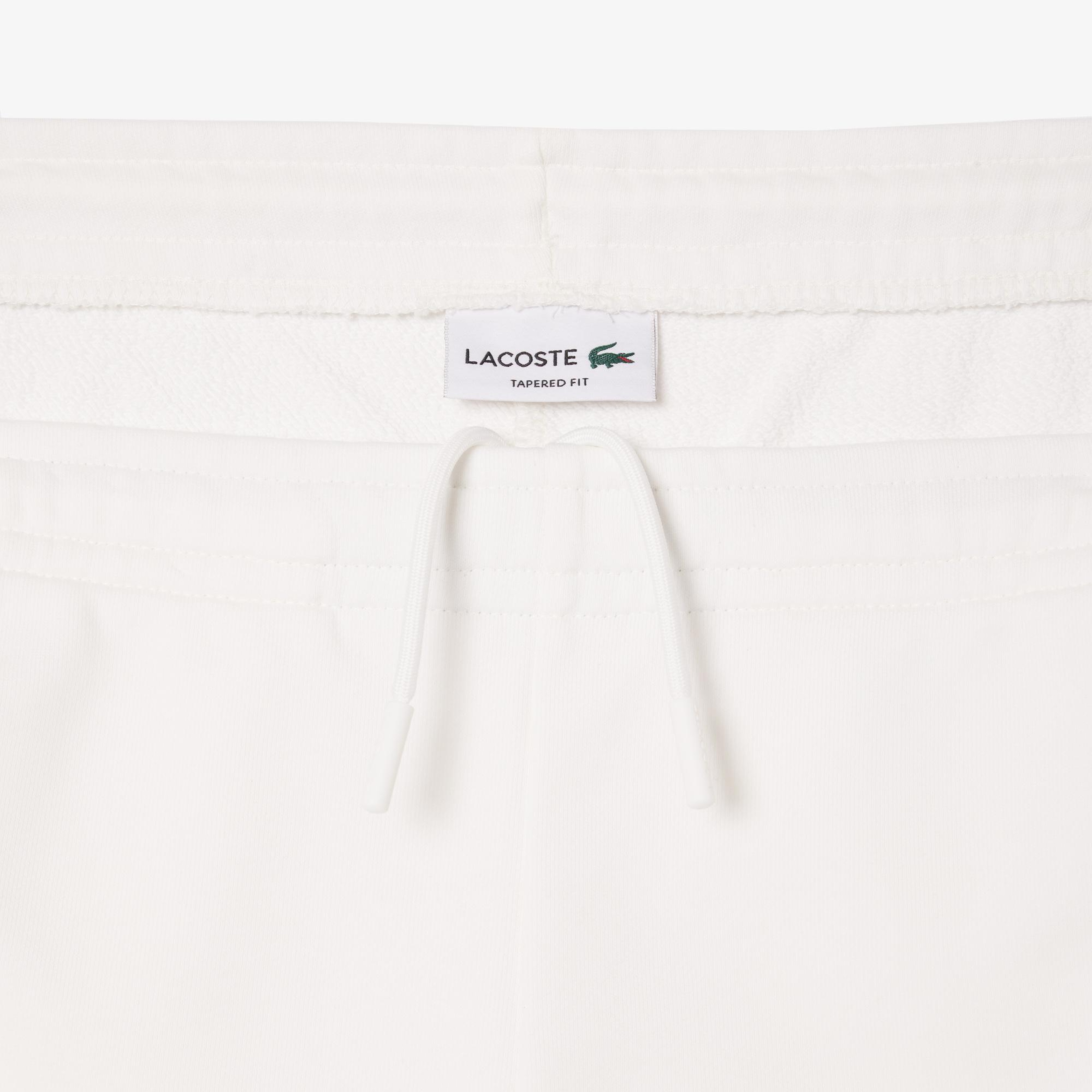 Erkek Tapered Fit Renk Bloklu Krem Eşofman Altı