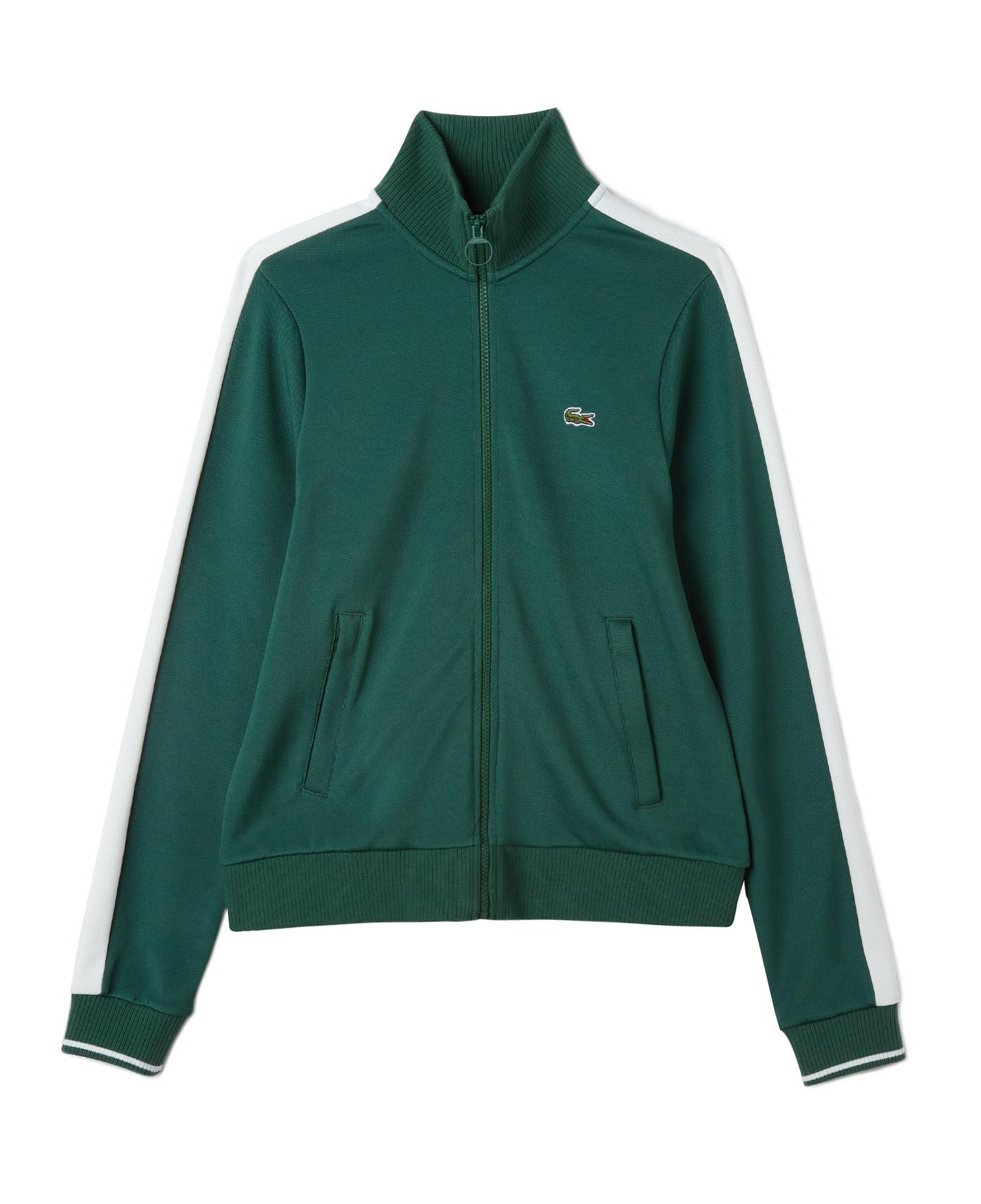Kadın Regular Fit Fermuarlı Yeşil Sweatshirt