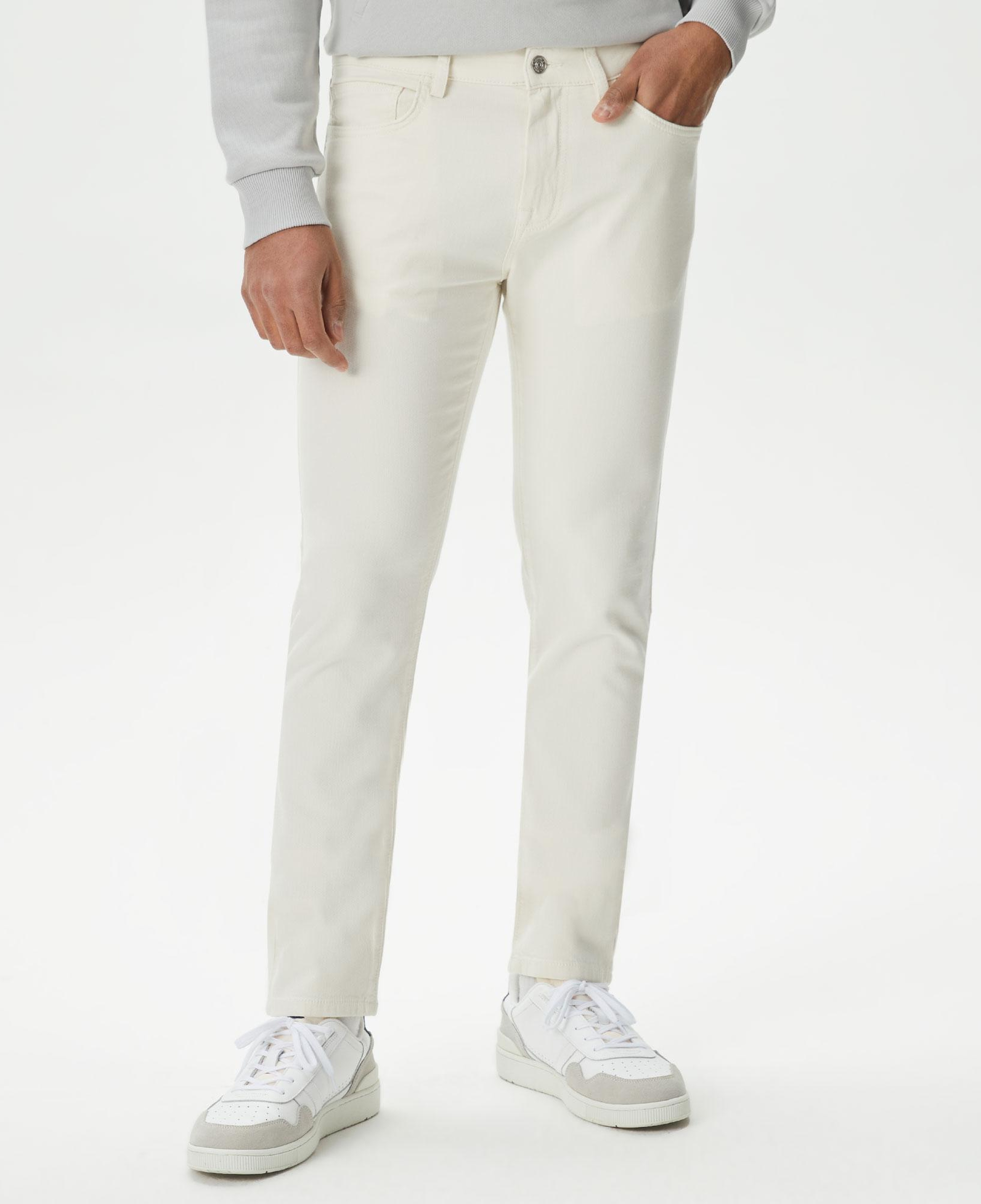 Erkek Slim Fit Krem Pantolon