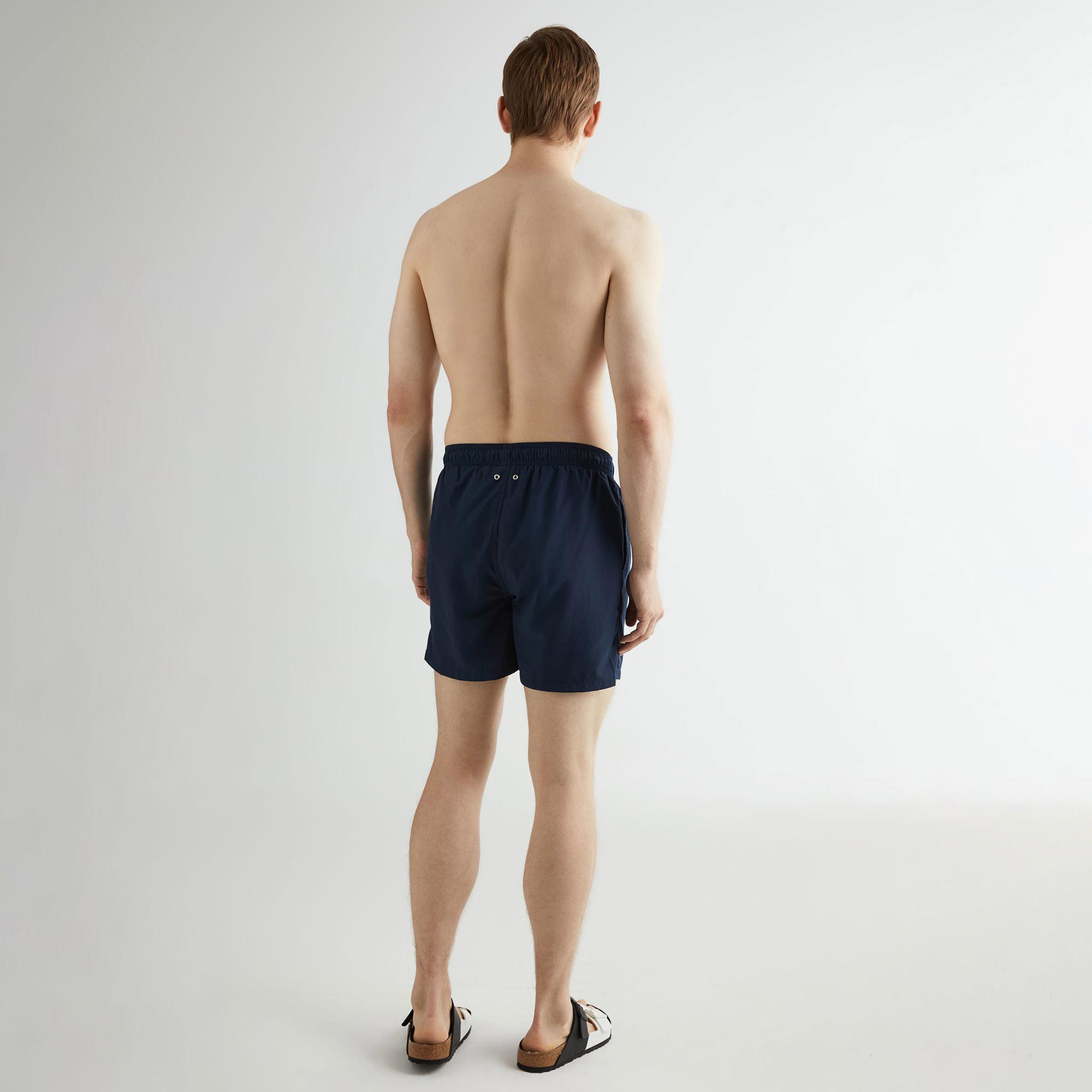 GANT Erkek Lacivert Regular Fit Logolu Deniz Şortu