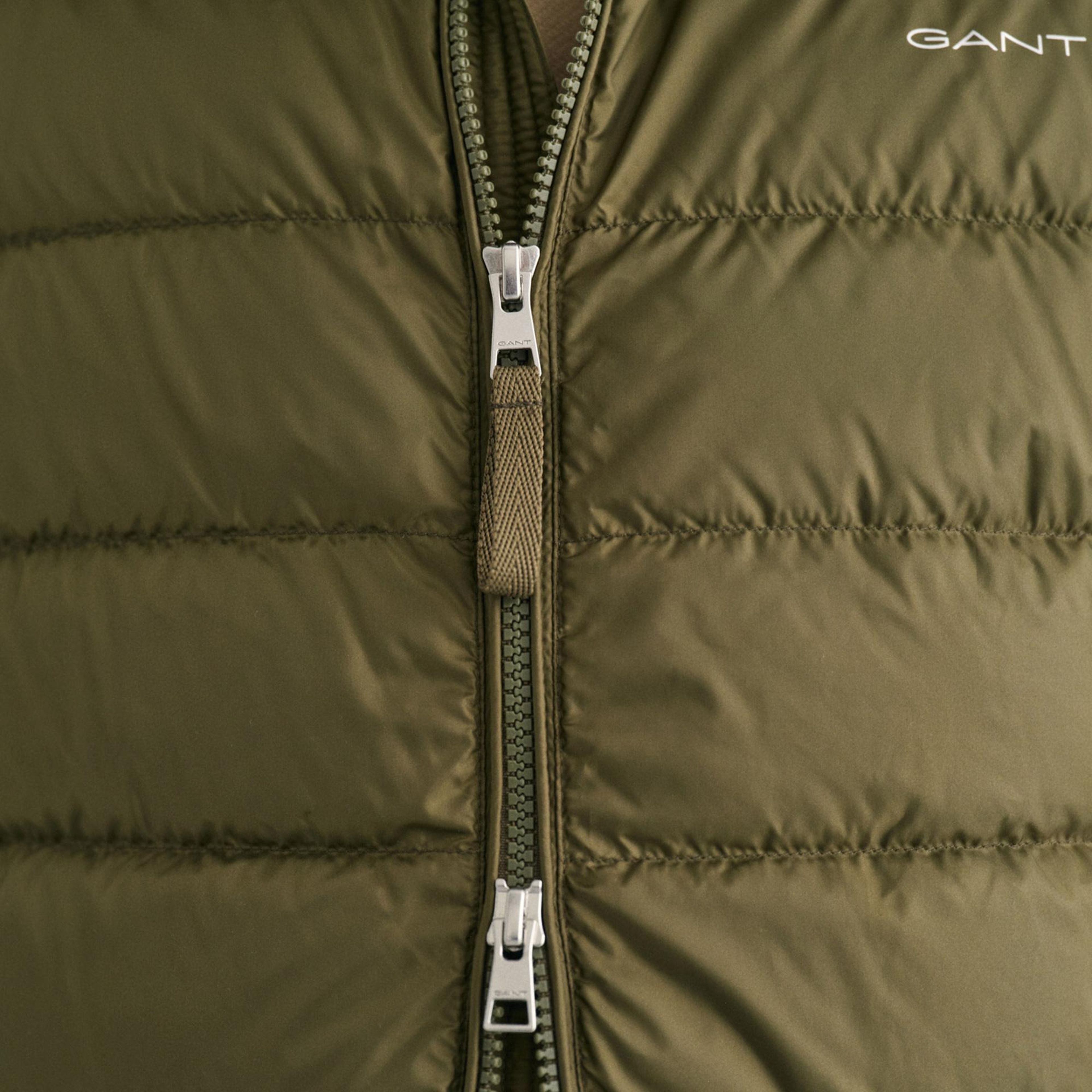 GANT Erkek Yeşil Regular Fit Dik Yaka Kapitone Yelek