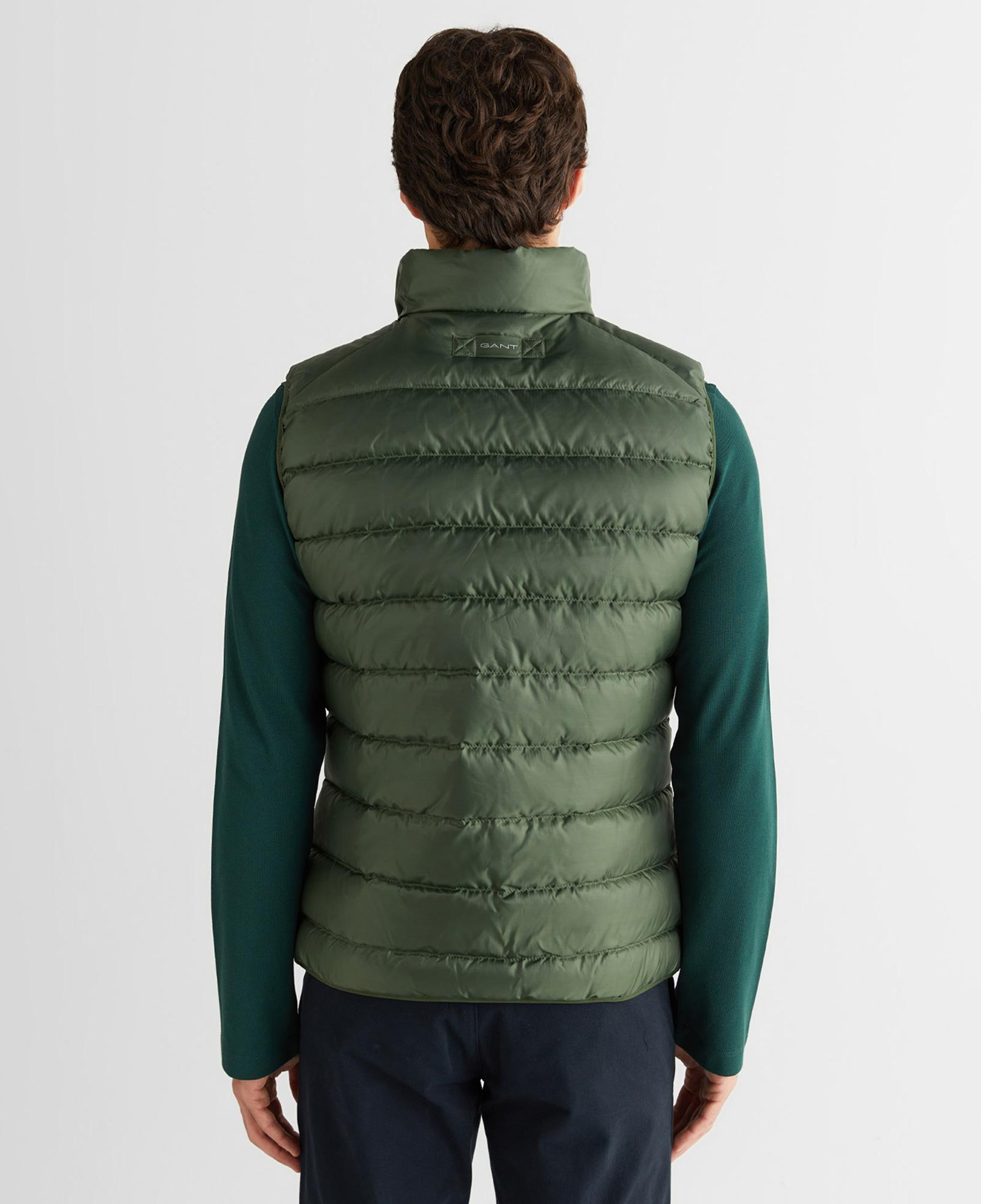 GANT Erkek Yeşil Regular Fit Dik Yaka Kaz Tüyü Yelek