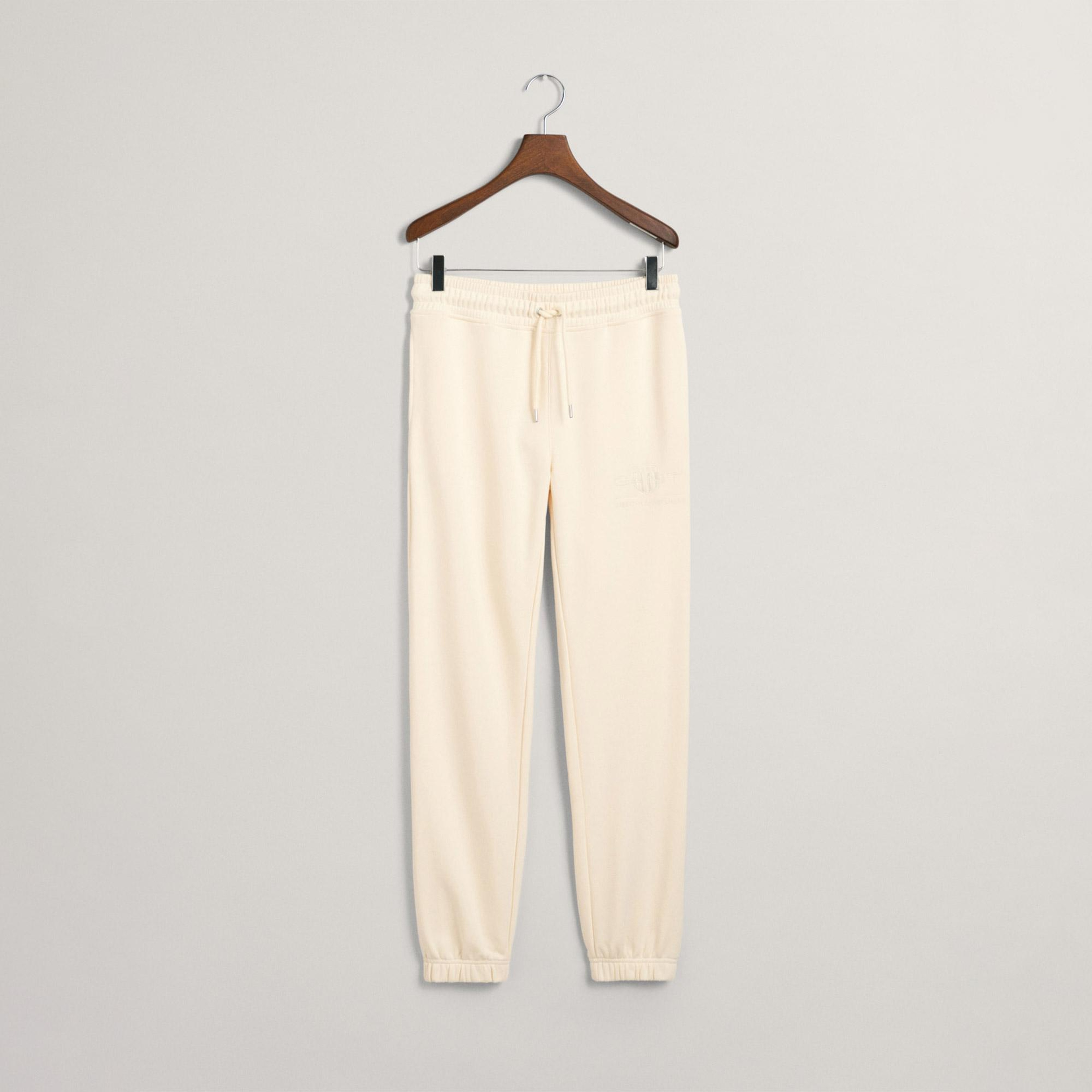 GANT Kadın Beyaz Regular Fit Eşofman Altı