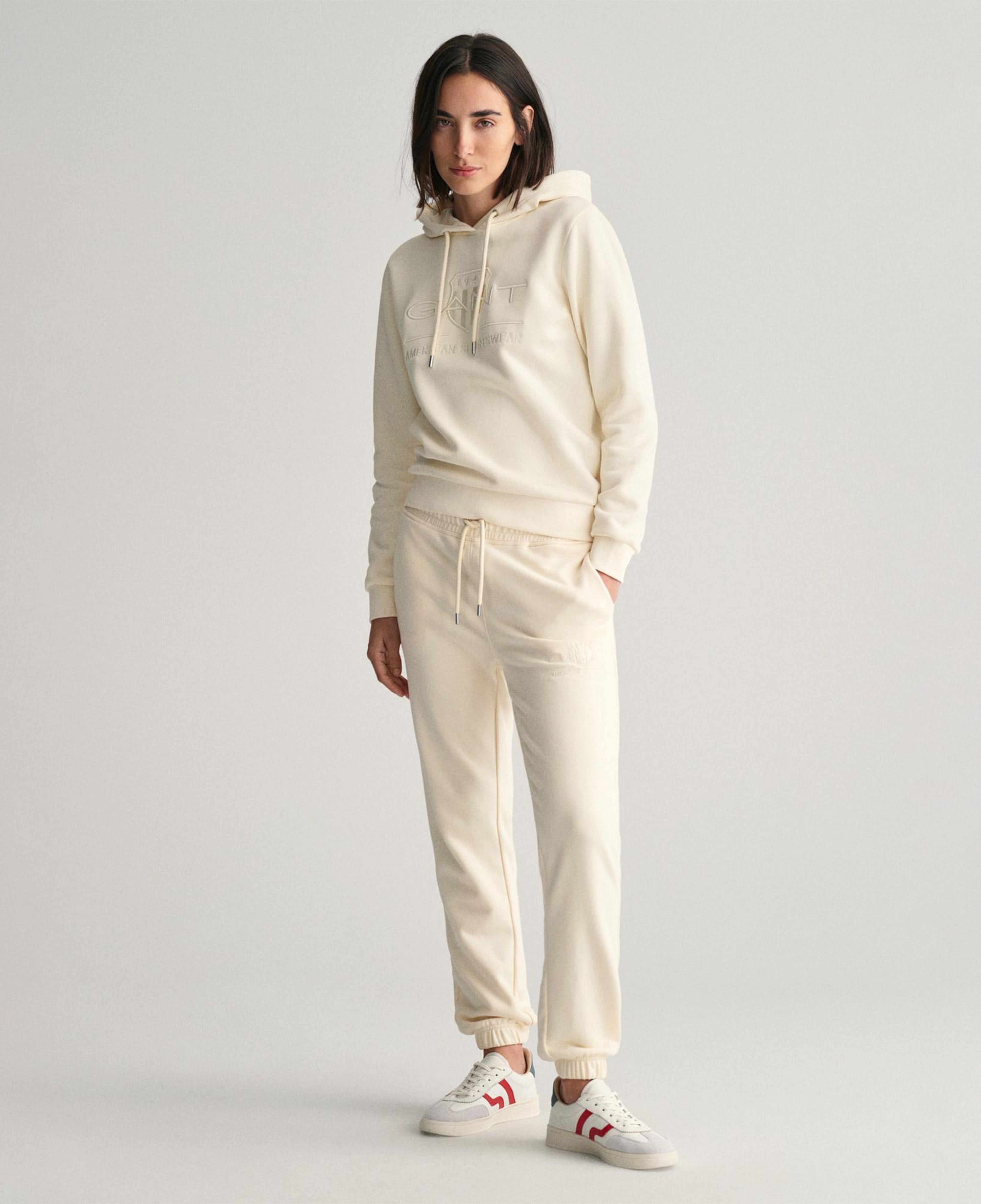 GANT Kadın Beyaz Regular Fit Eşofman Altı