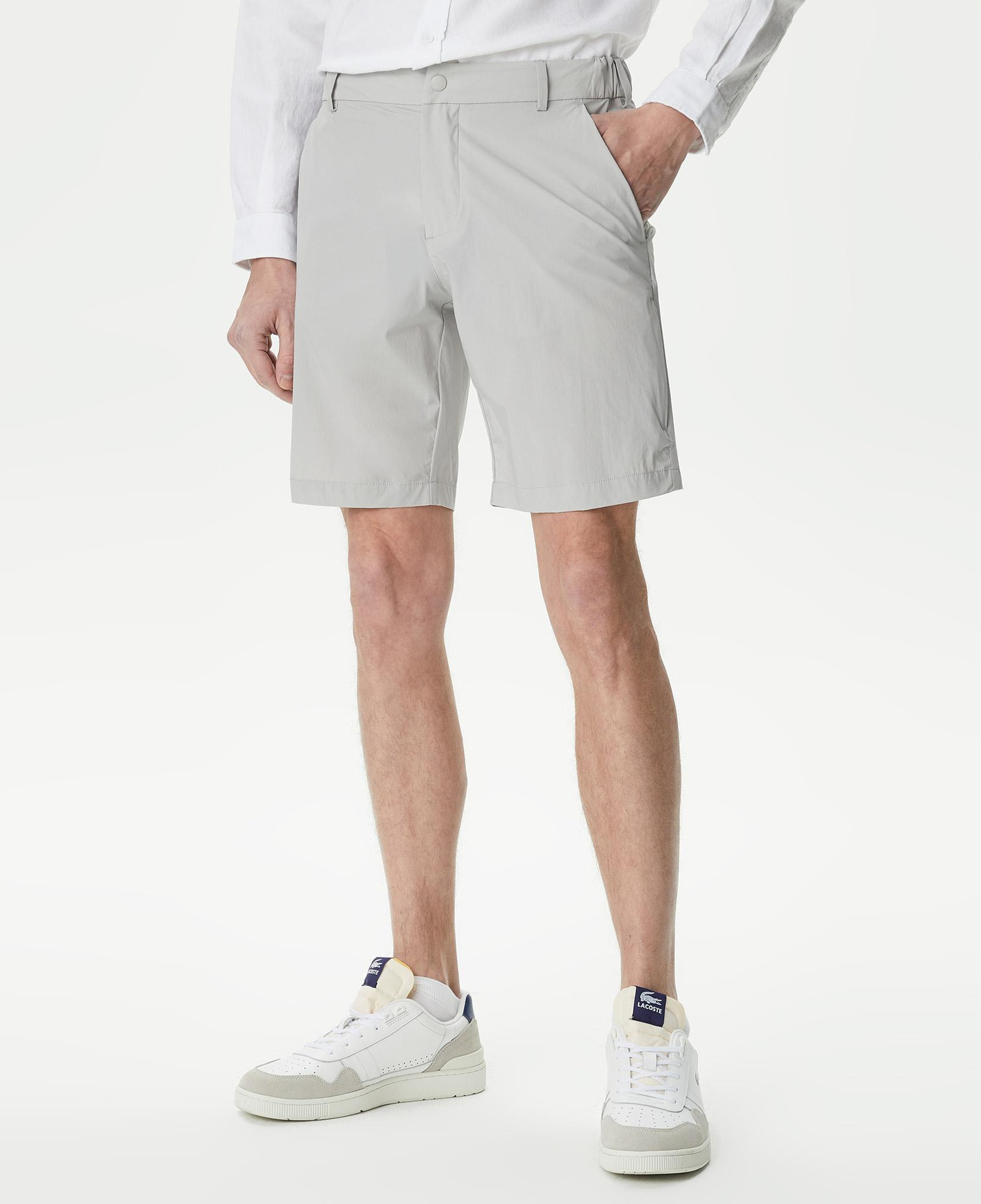 Erkek Slim Fit Gri Bermuda